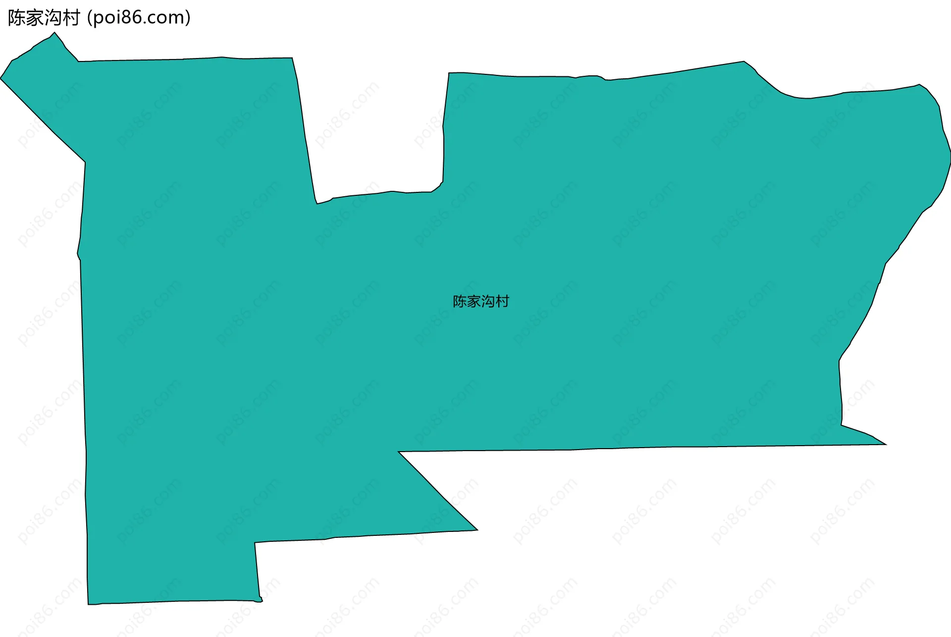 陈家沟村边界地图
