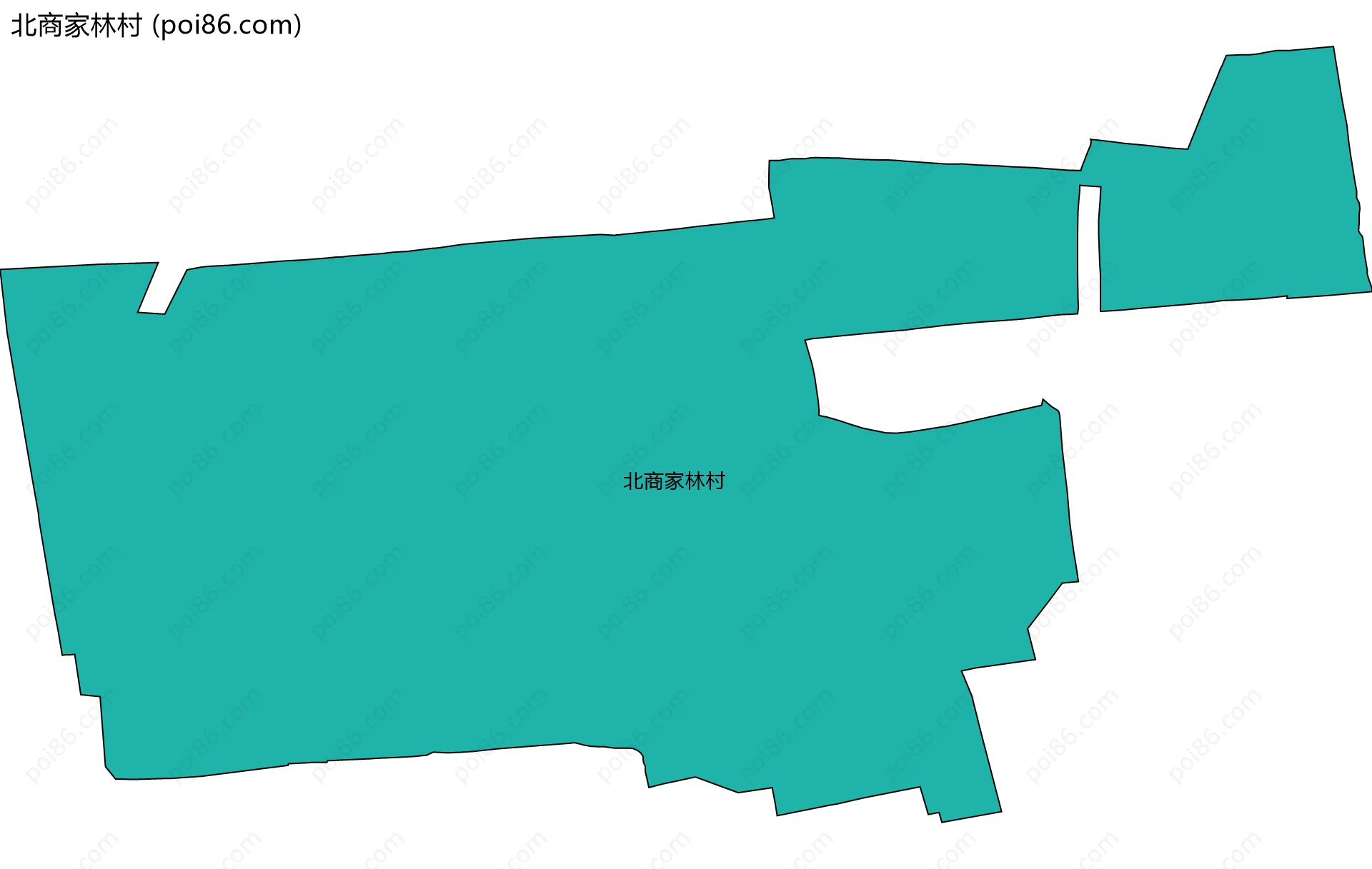 北商家林村边界地图