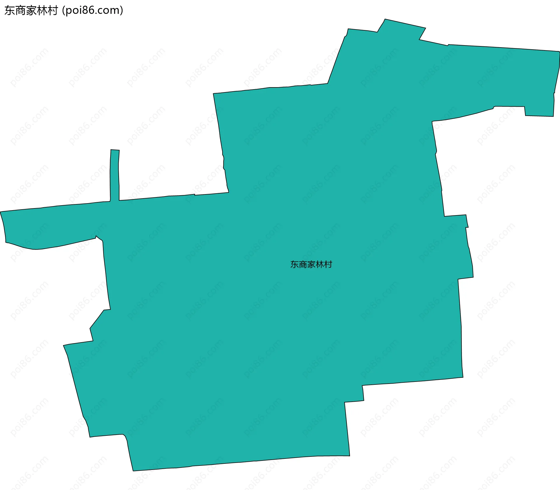 东商家林村边界地图