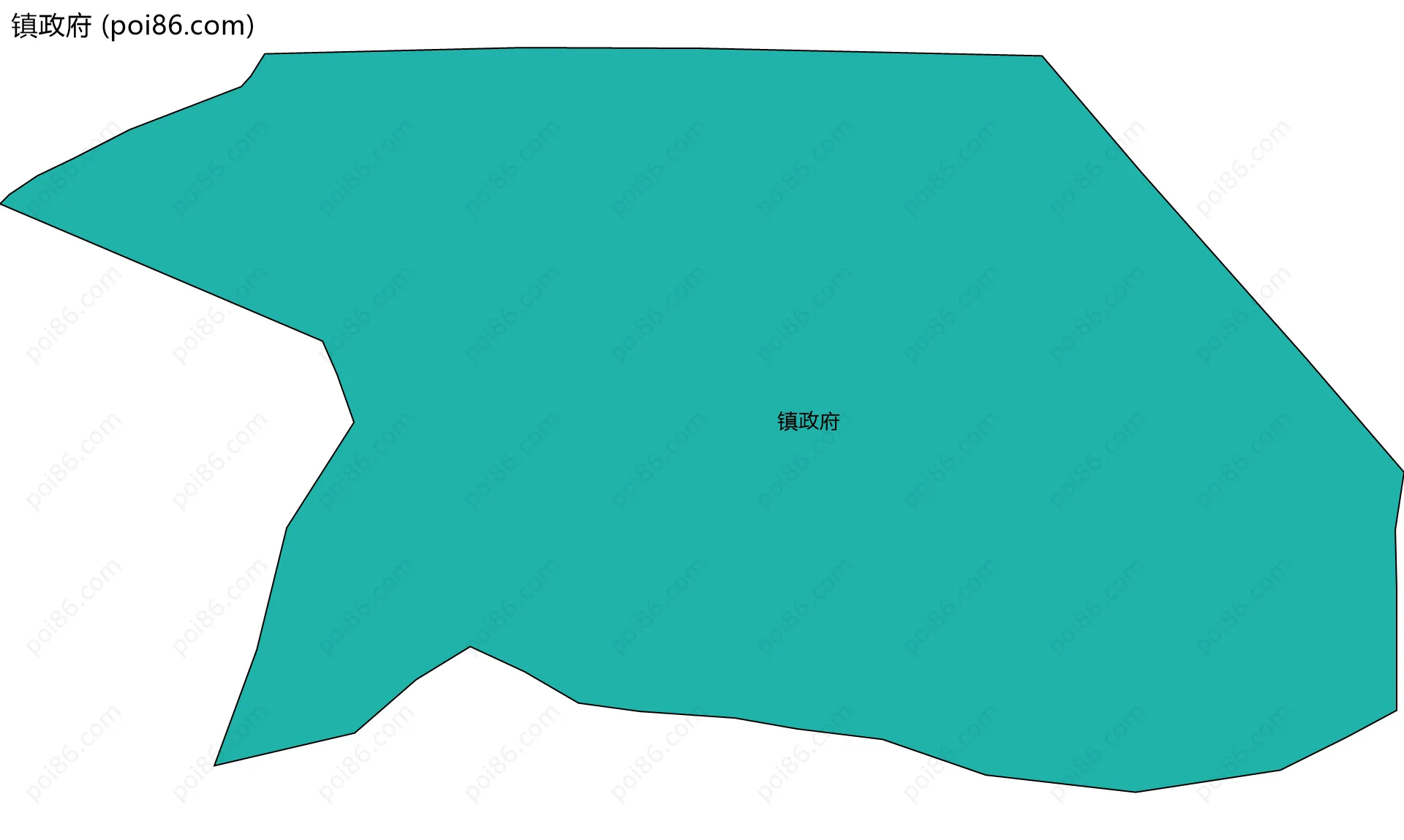 镇政府边界地图
