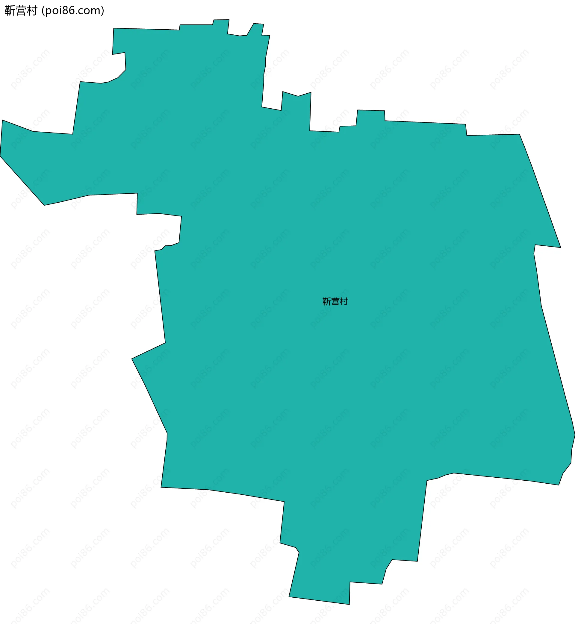 靳营村边界地图