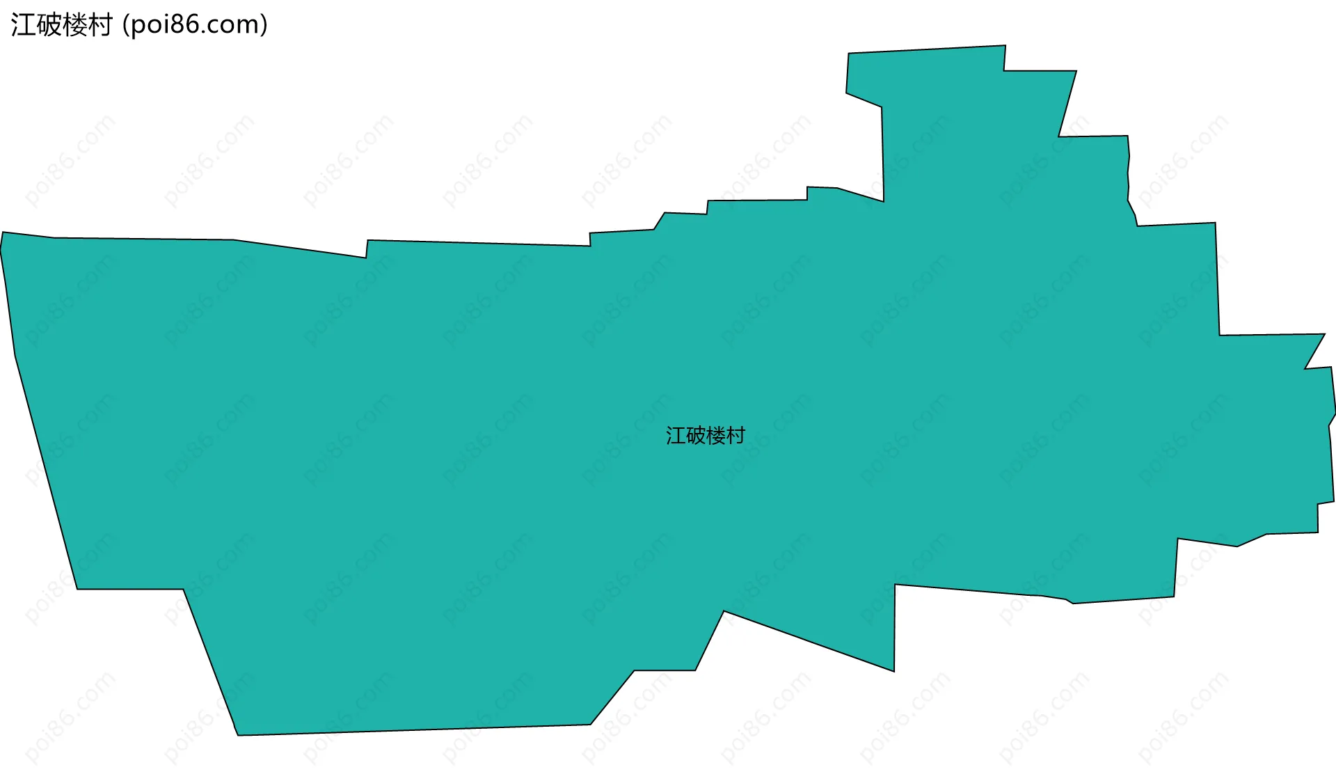 江破楼村边界地图