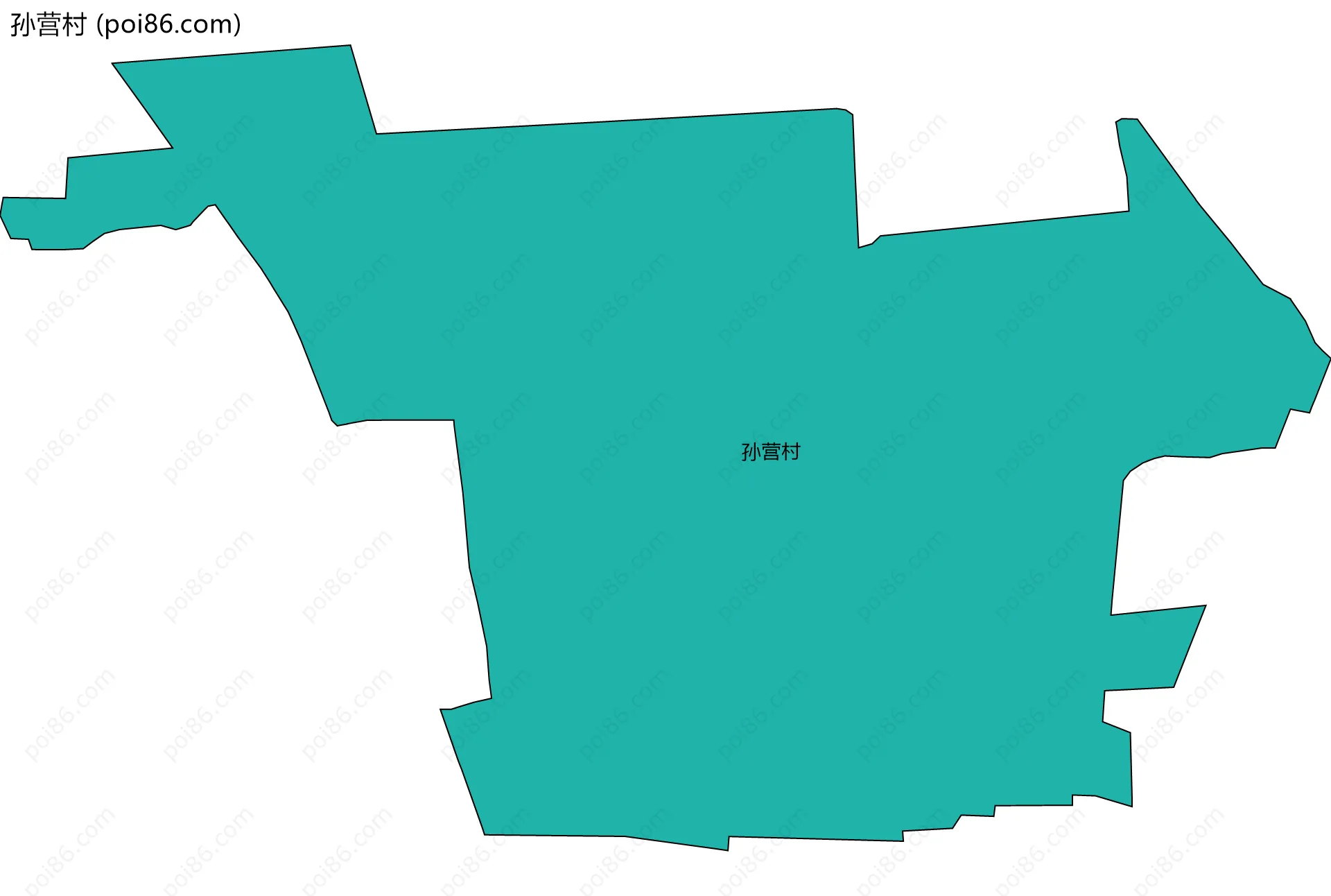 孙营村边界地图
