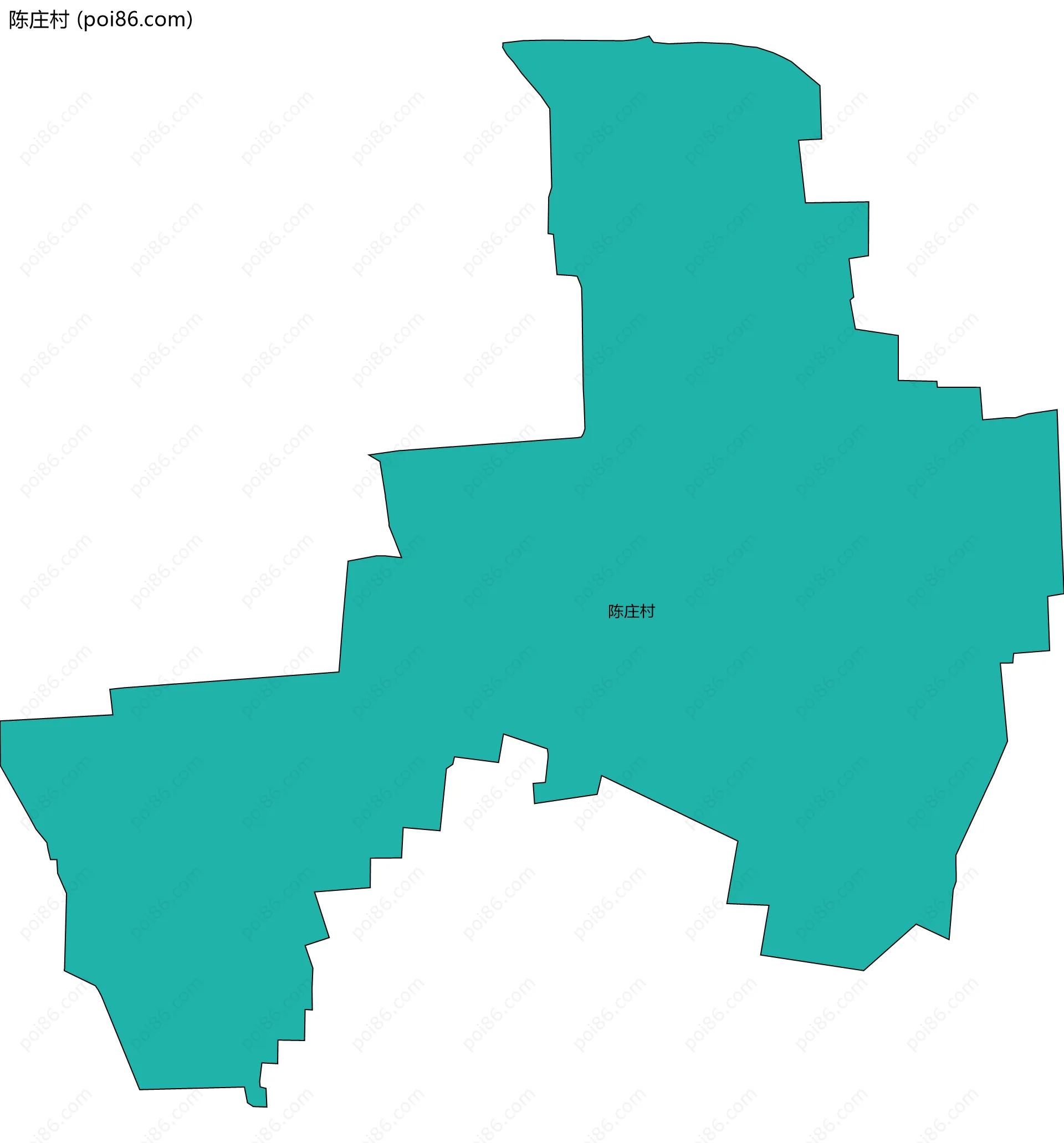 陈庄村边界地图