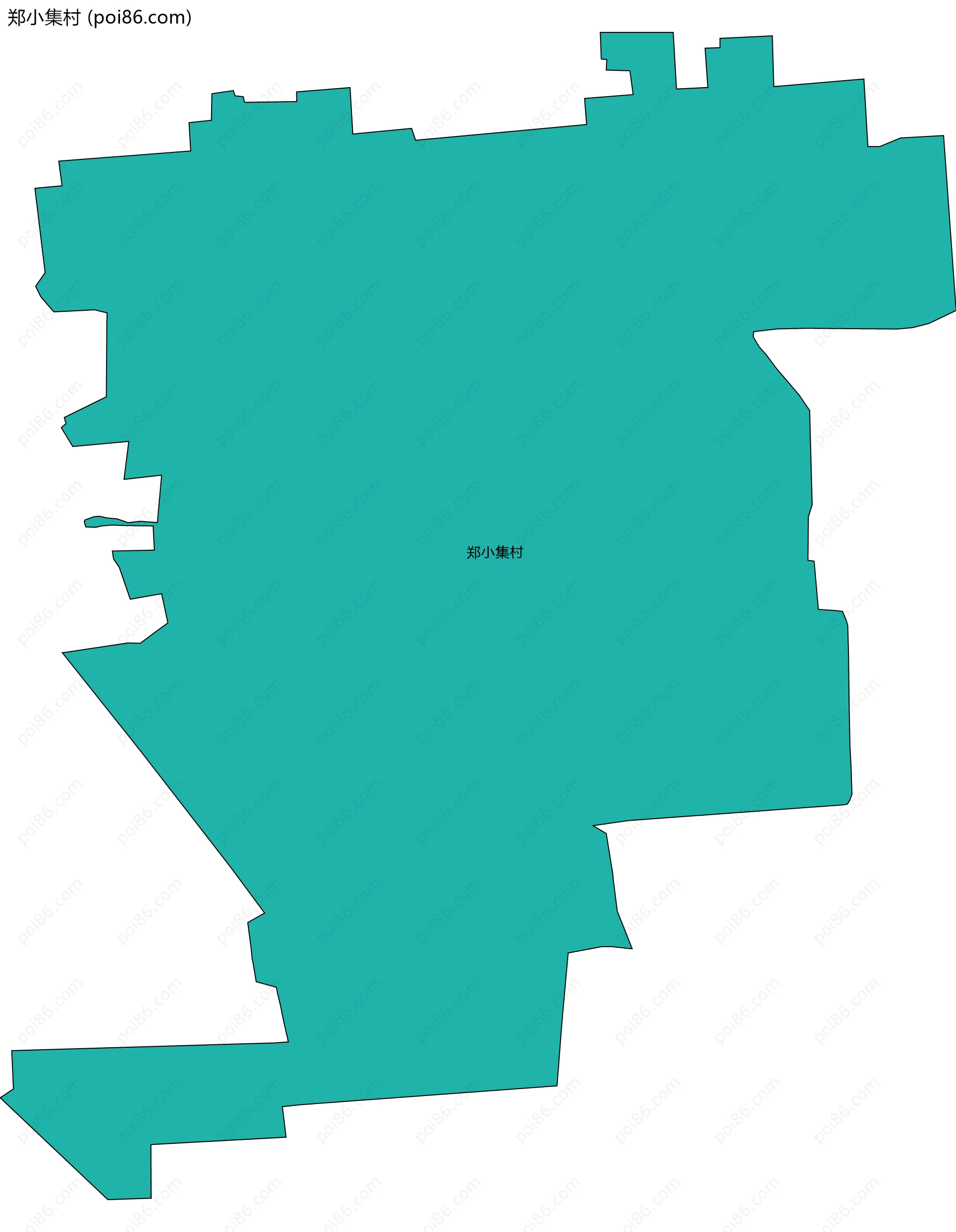 郑小集村边界地图