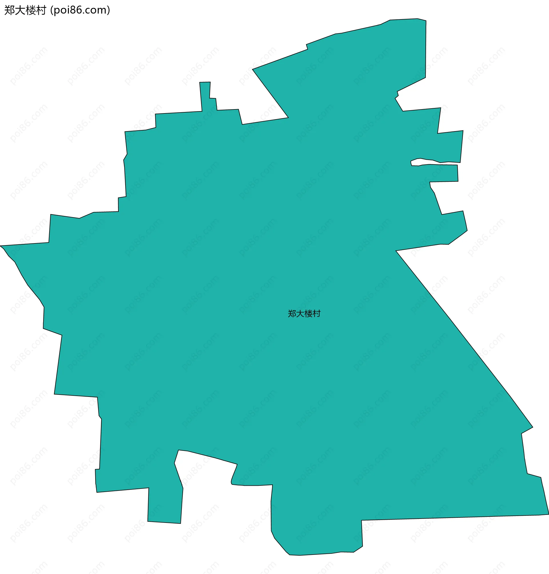 郑大楼村边界地图