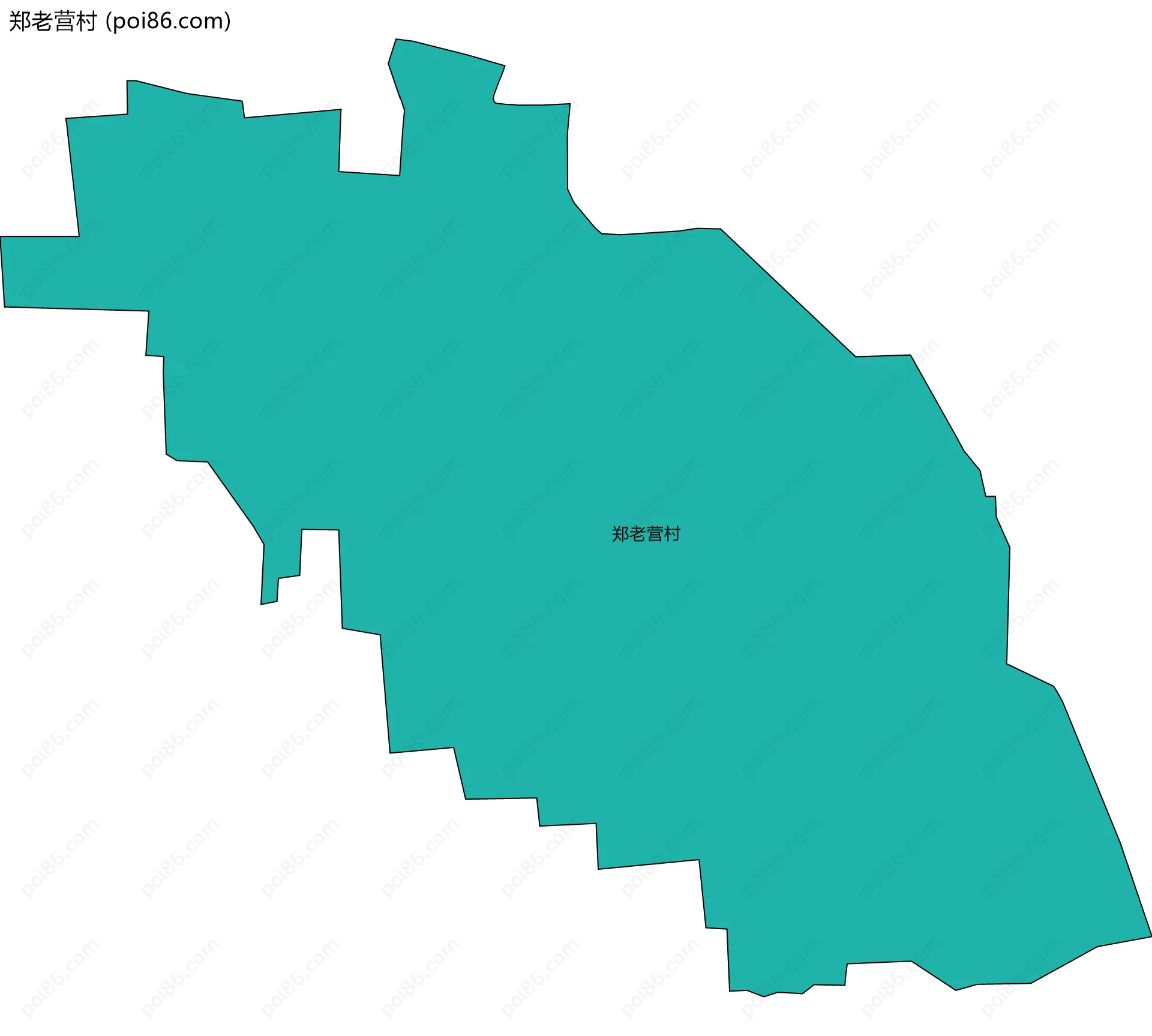 郑老营村边界地图