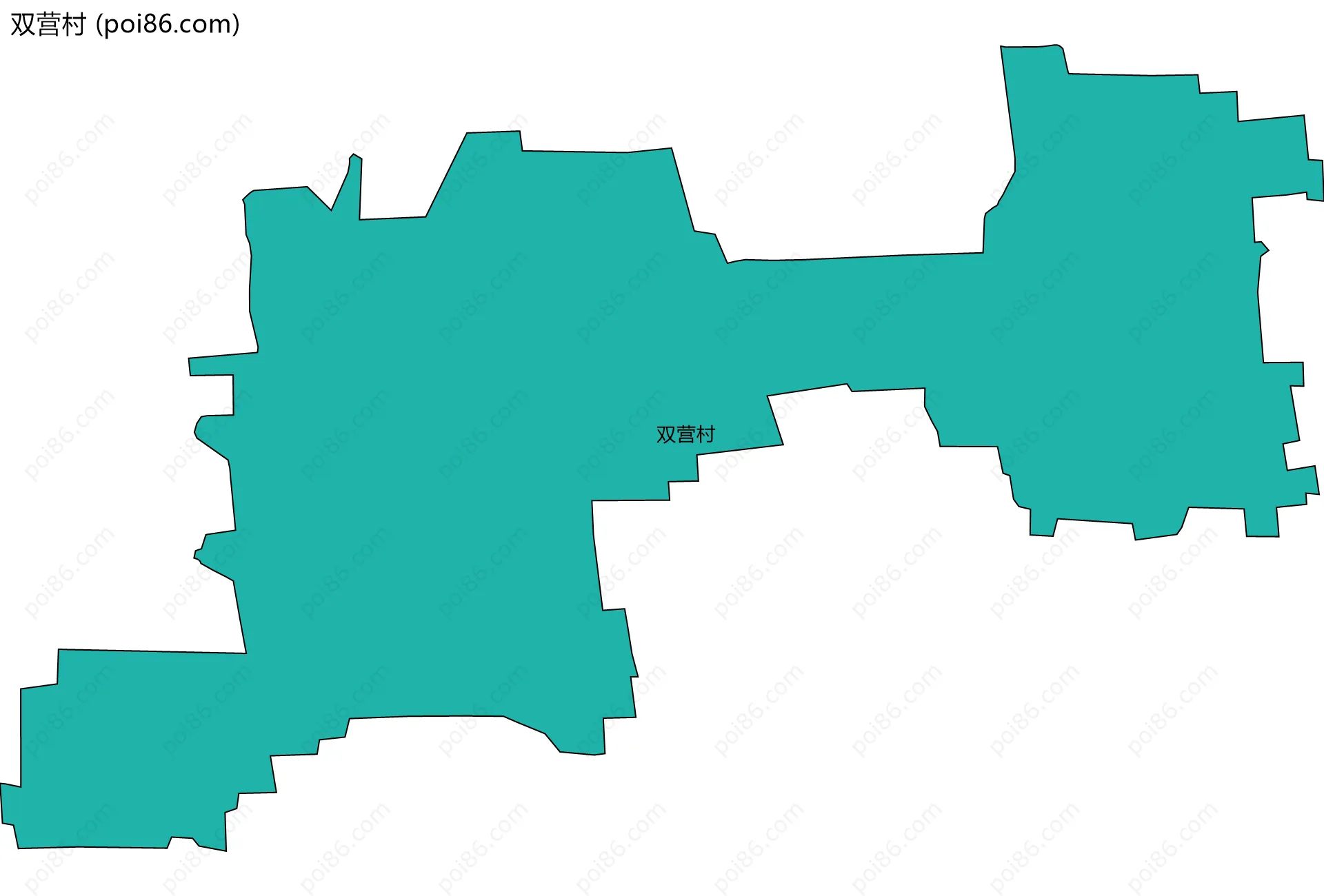 双营村边界地图