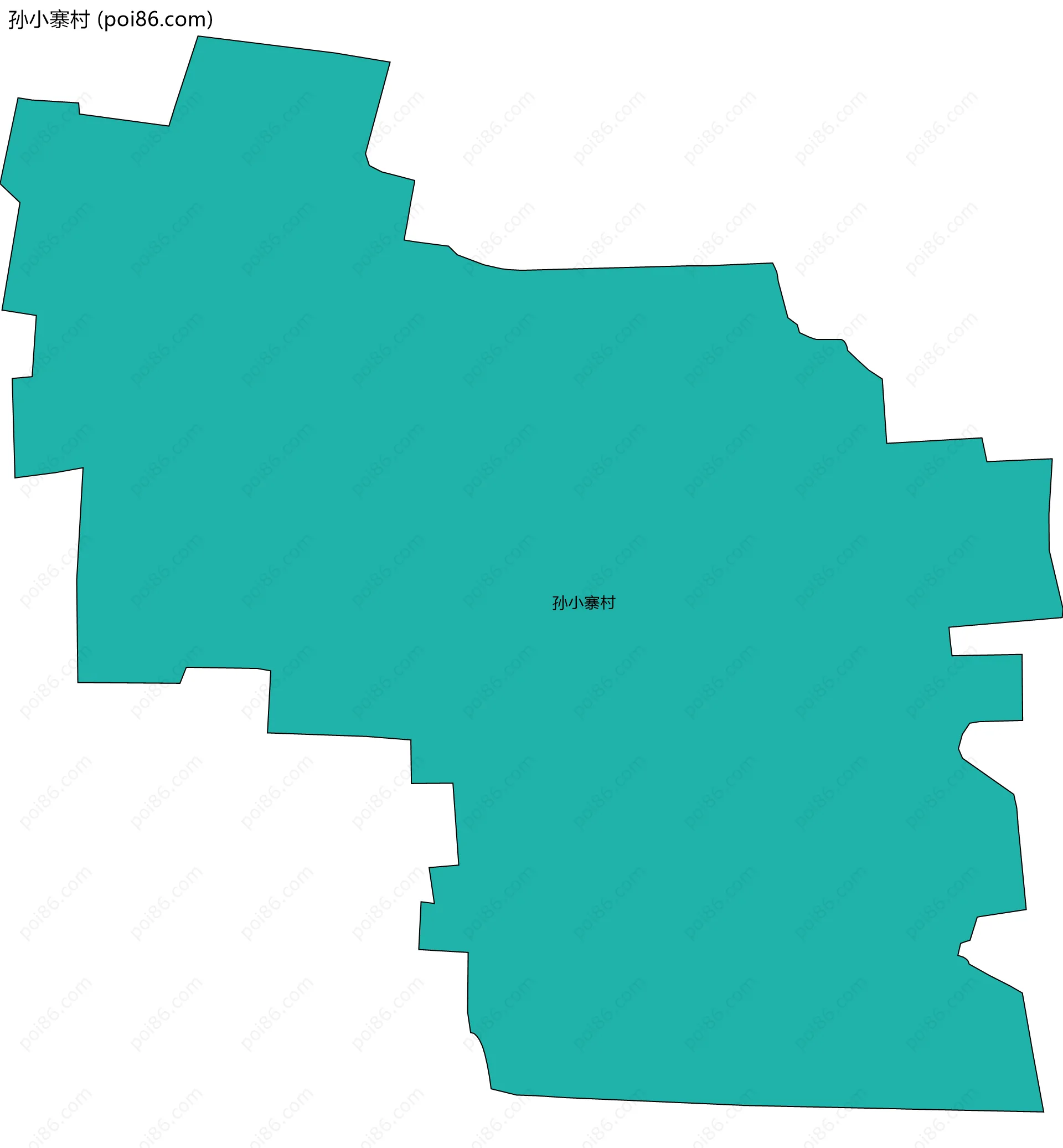 孙小寨村边界地图