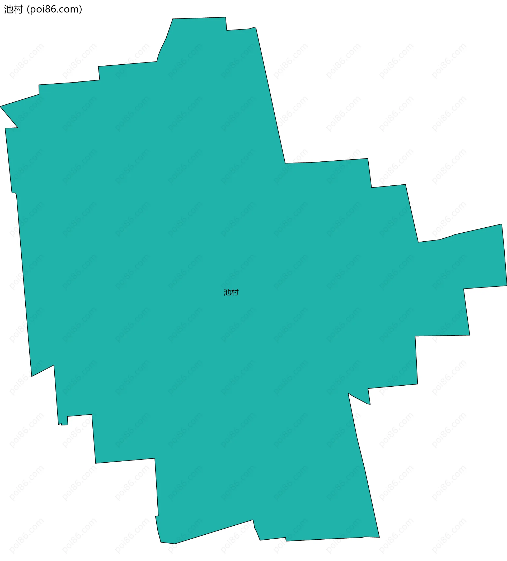 池村边界地图