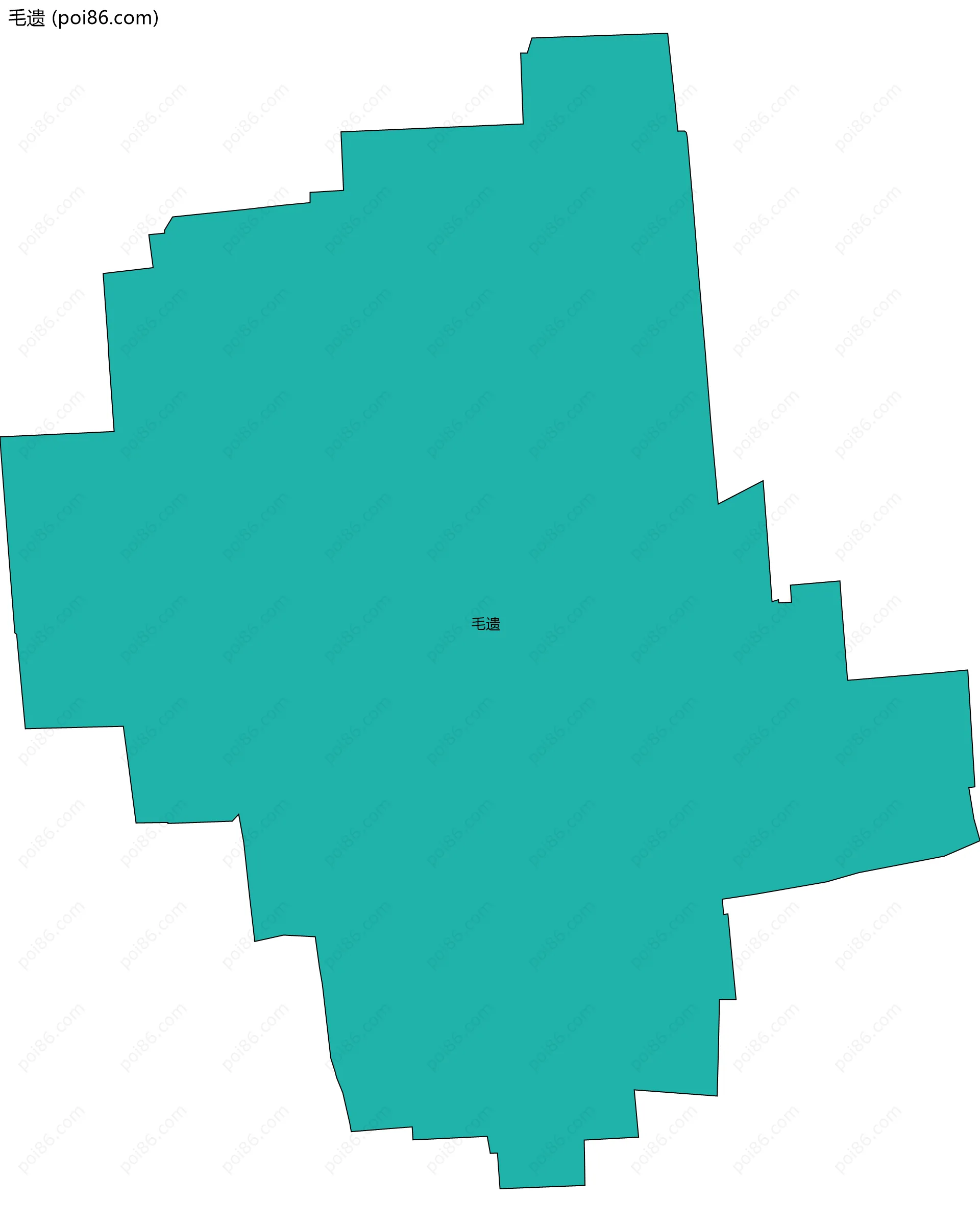 毛遗边界地图