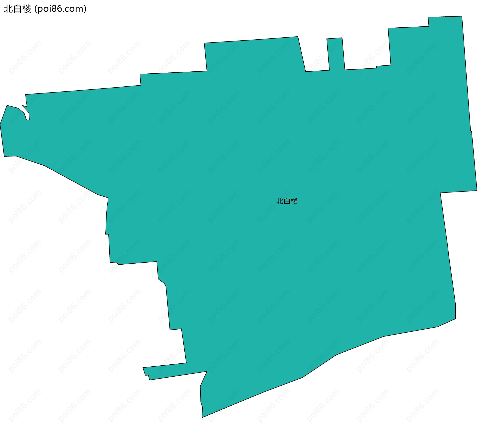 北白楼边界地图