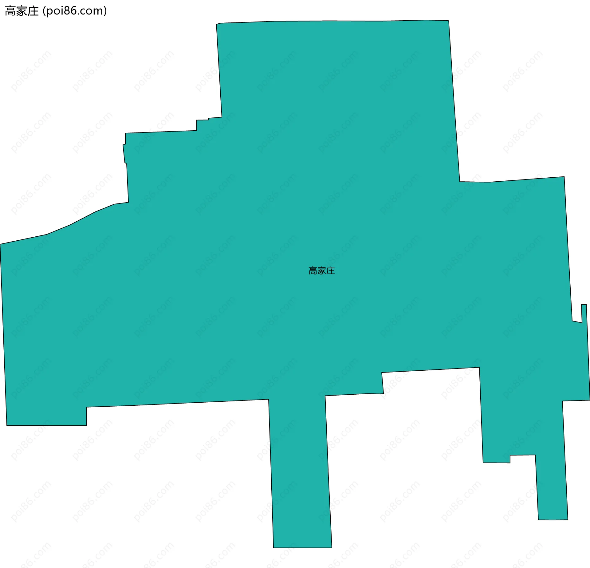 高家庄边界地图