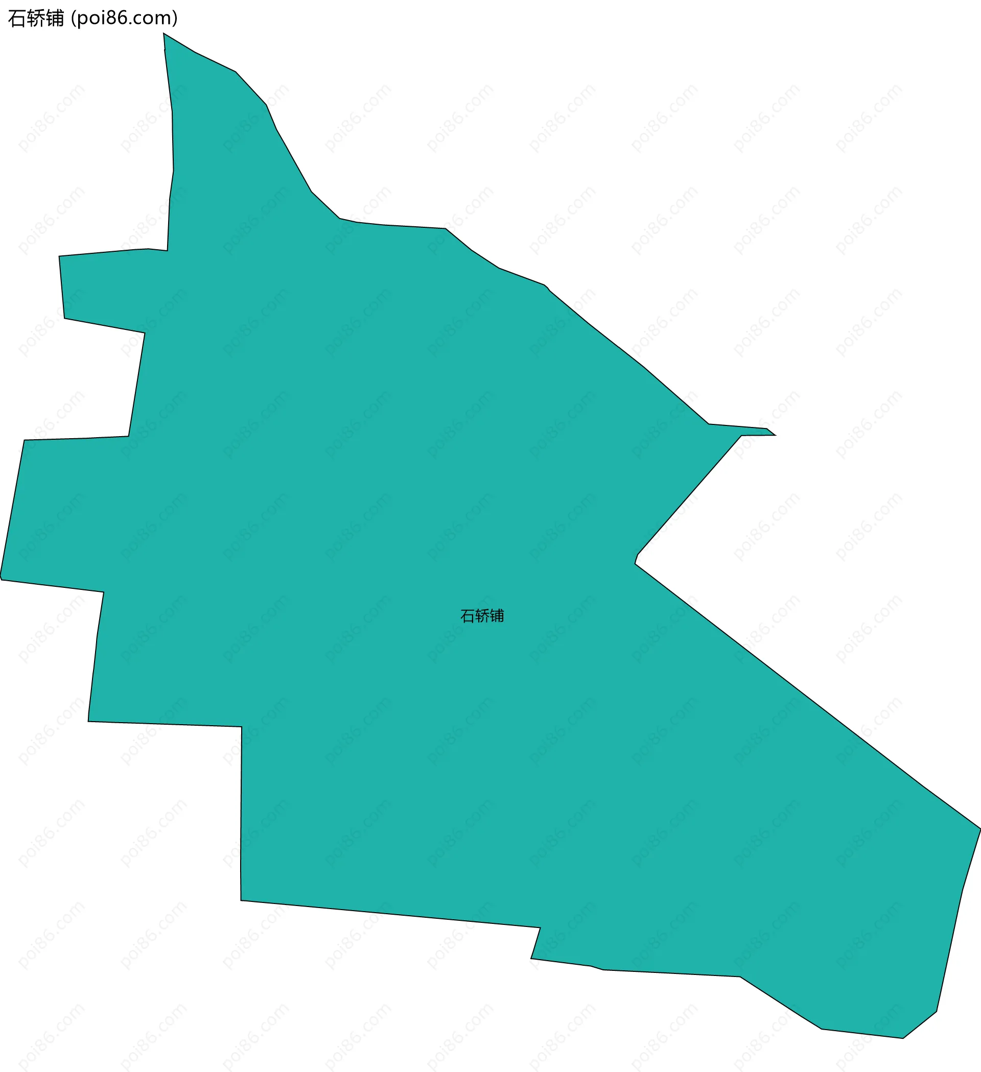 石轿铺边界地图