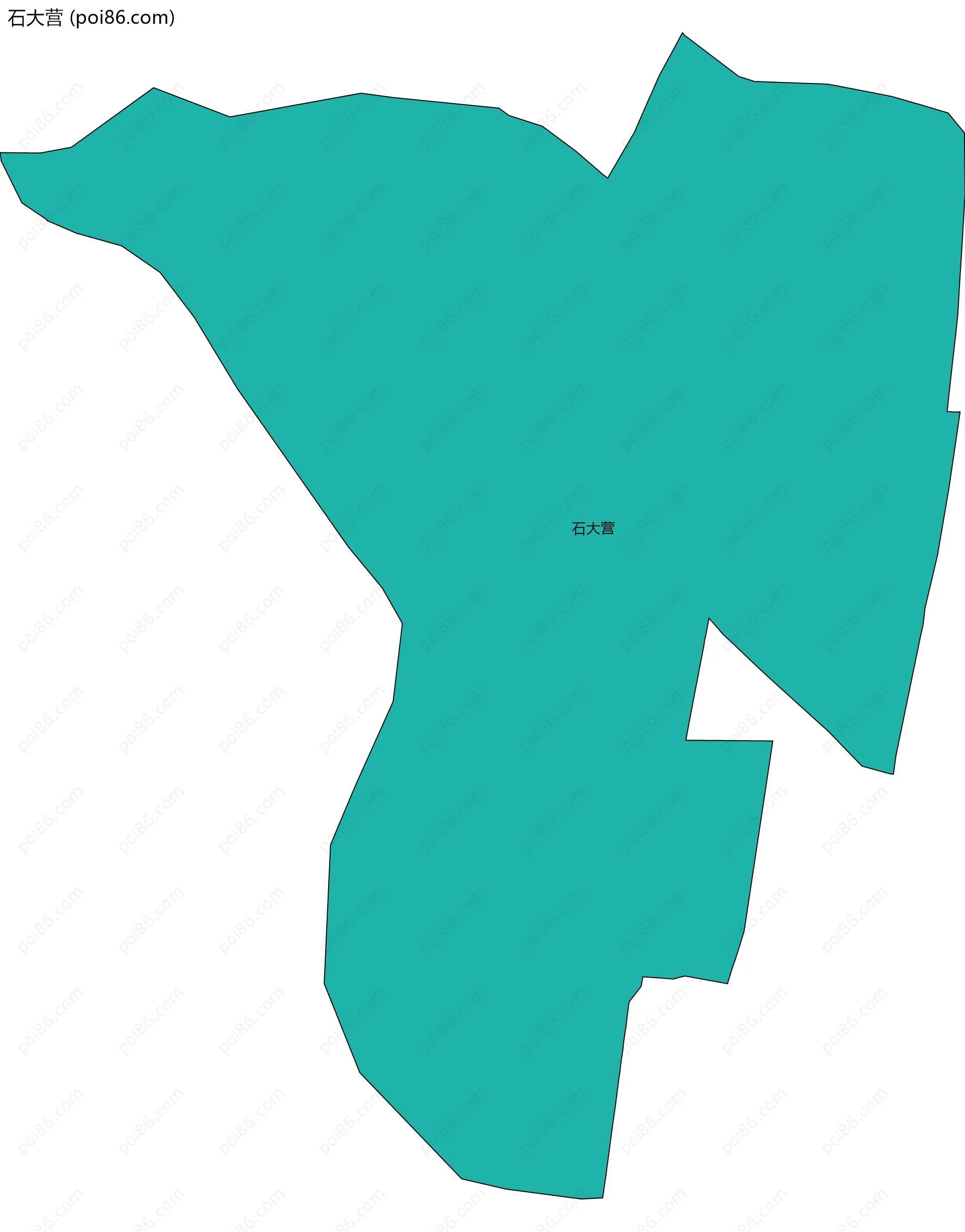 石大营边界地图