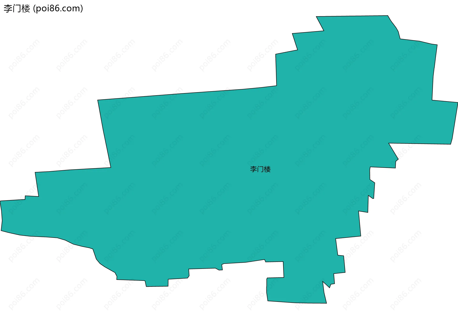 李门楼边界地图