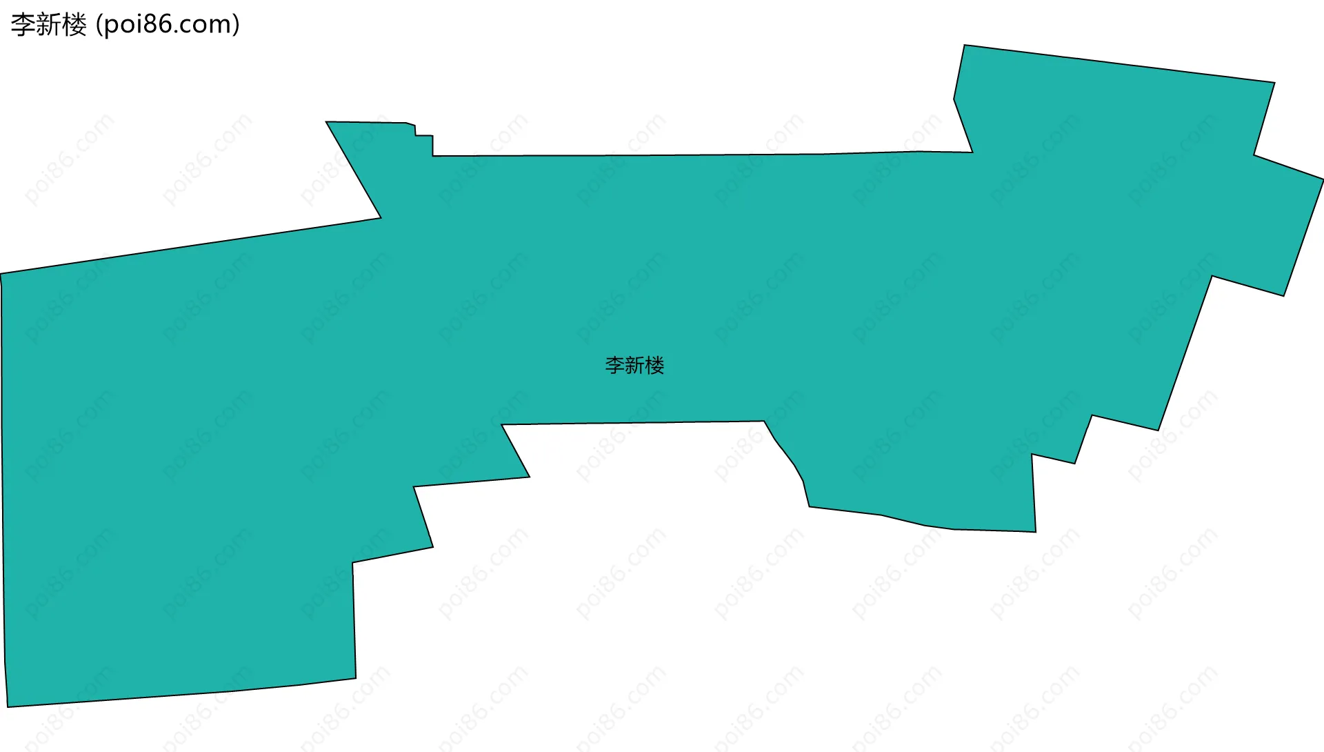 李新楼边界地图