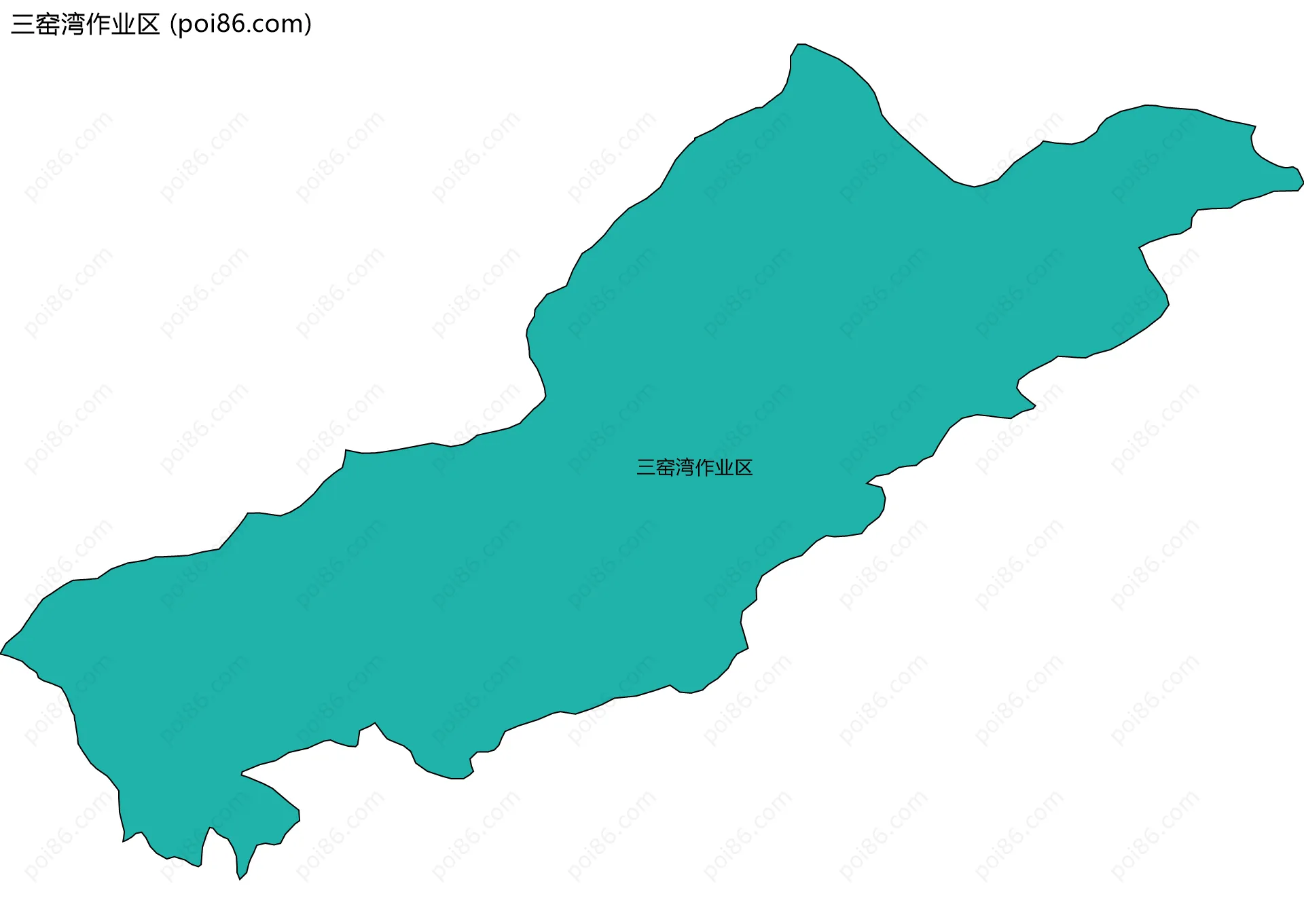 三窑湾作业区边界地图