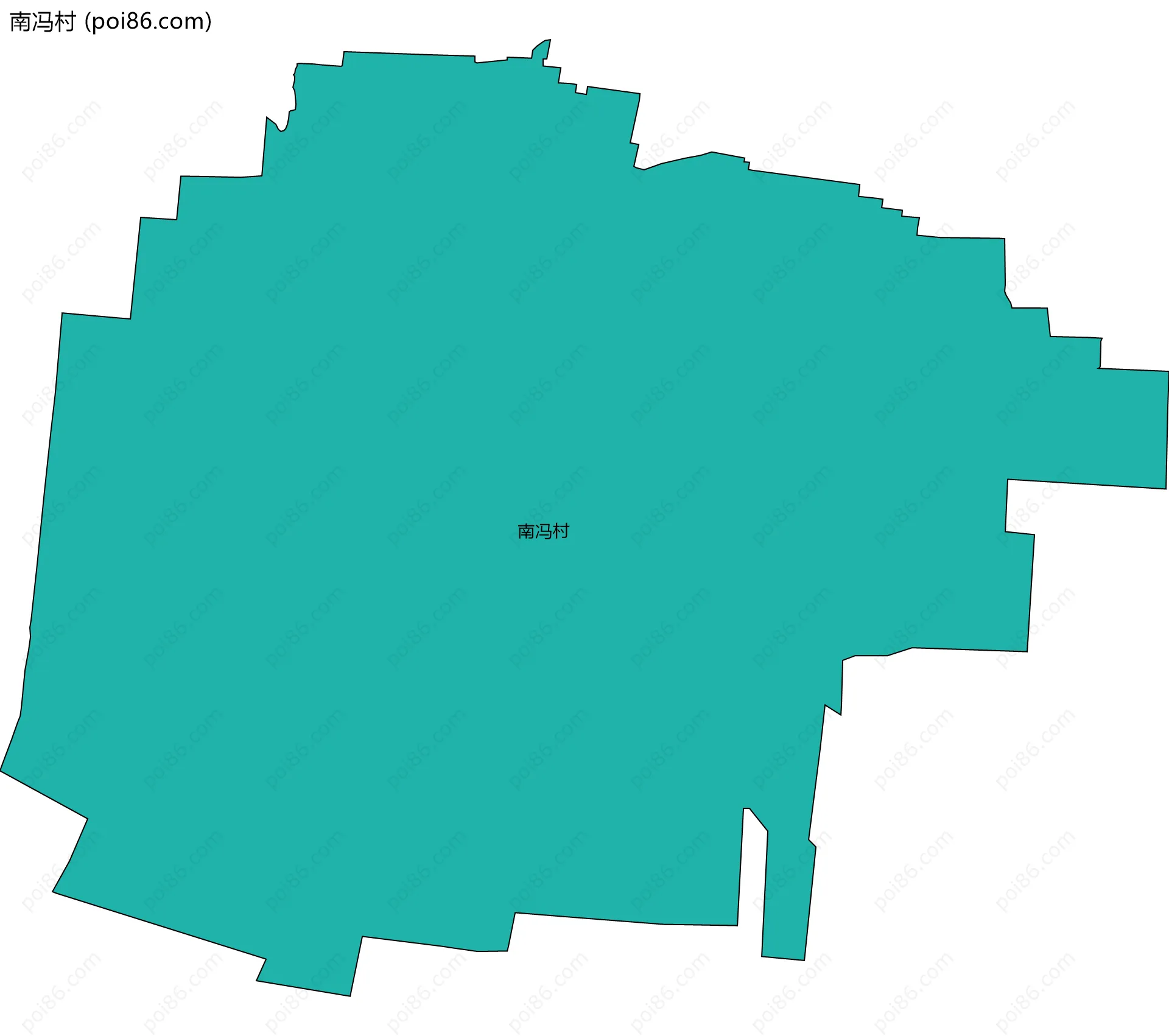 南冯村边界地图