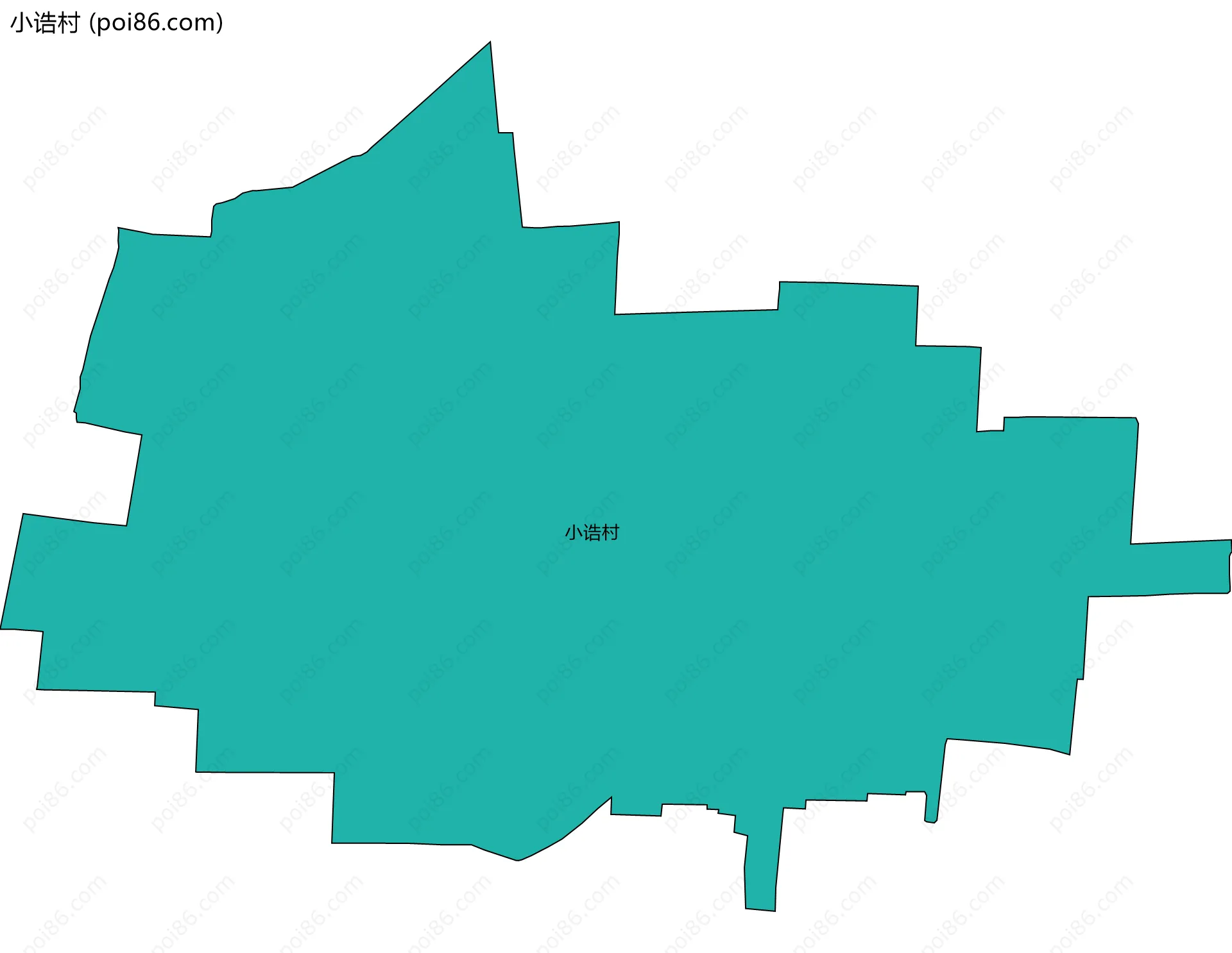 小诰村边界地图