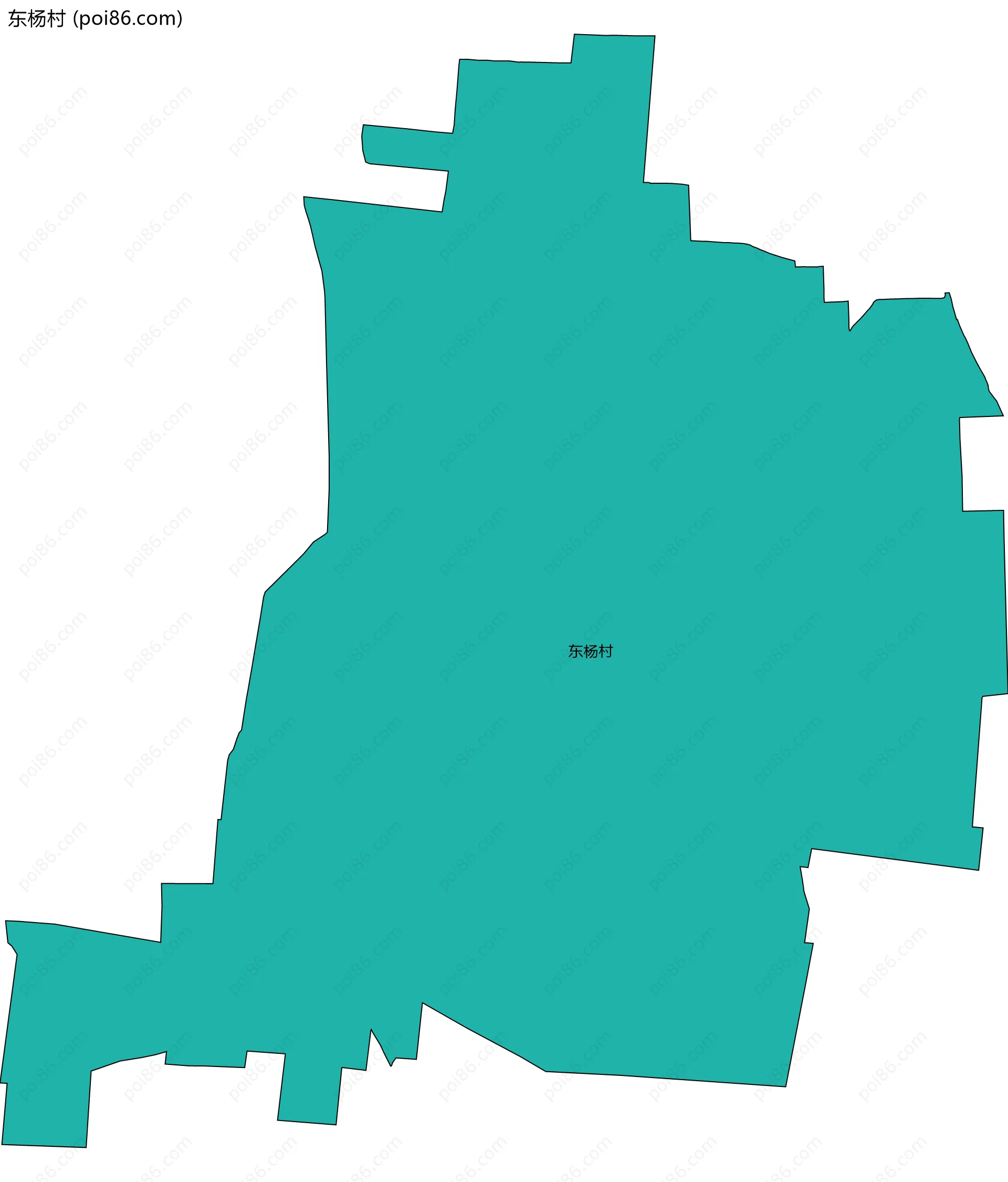 东杨村边界地图