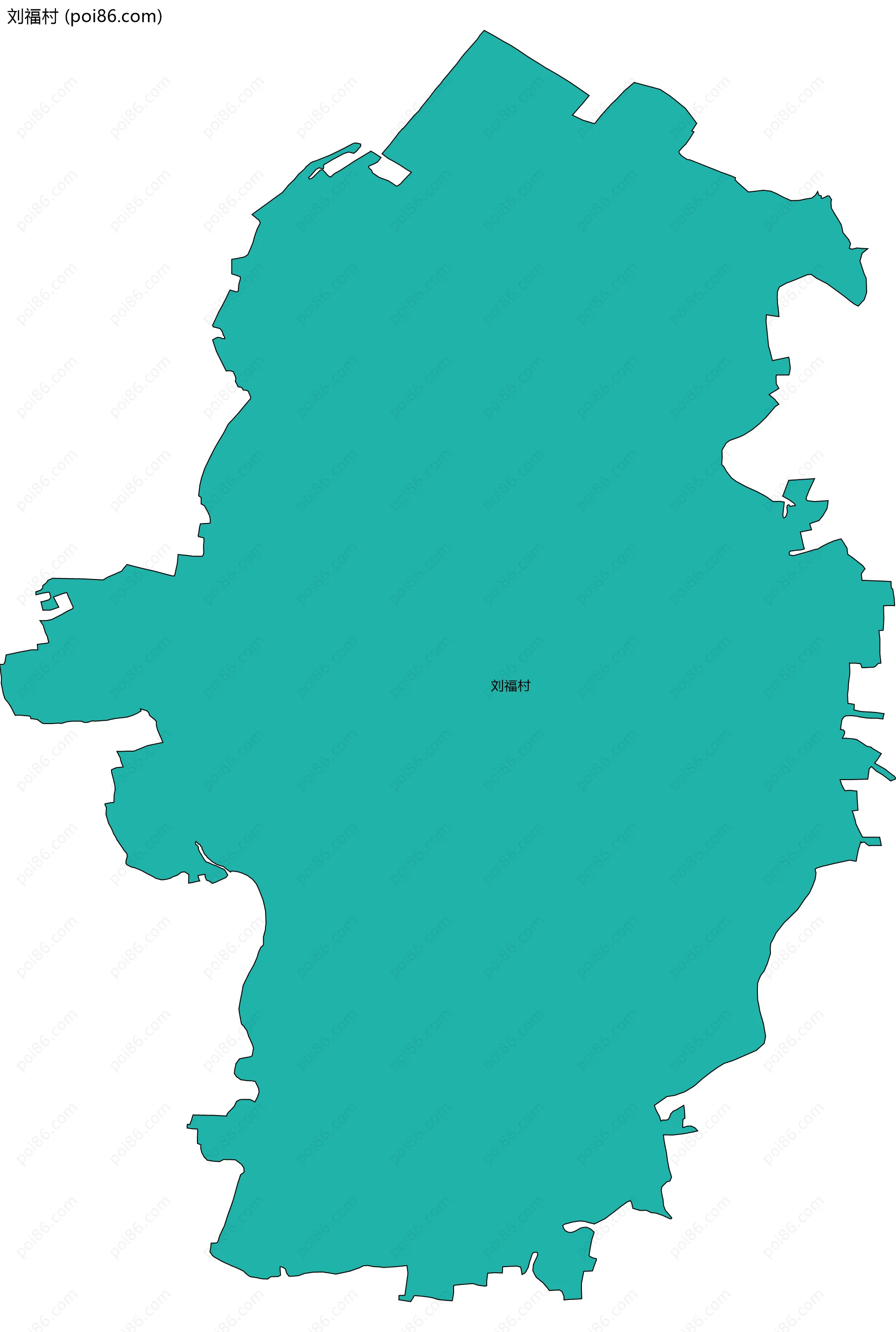 刘福村边界地图