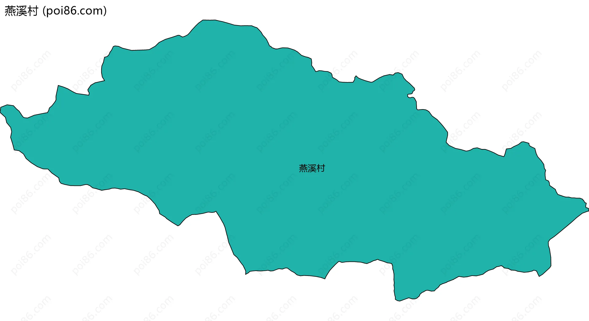 燕溪村边界地图