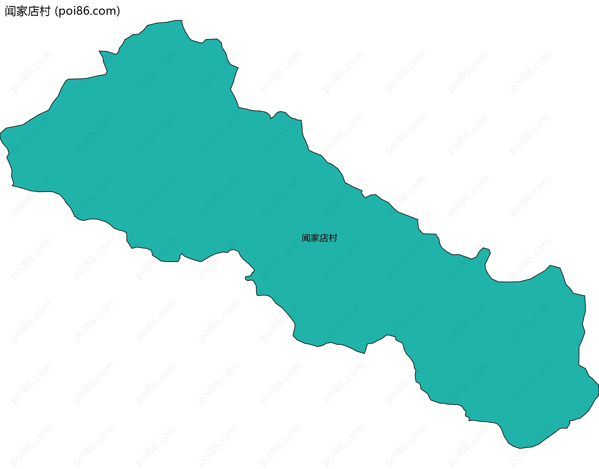 闻家店村边界地图