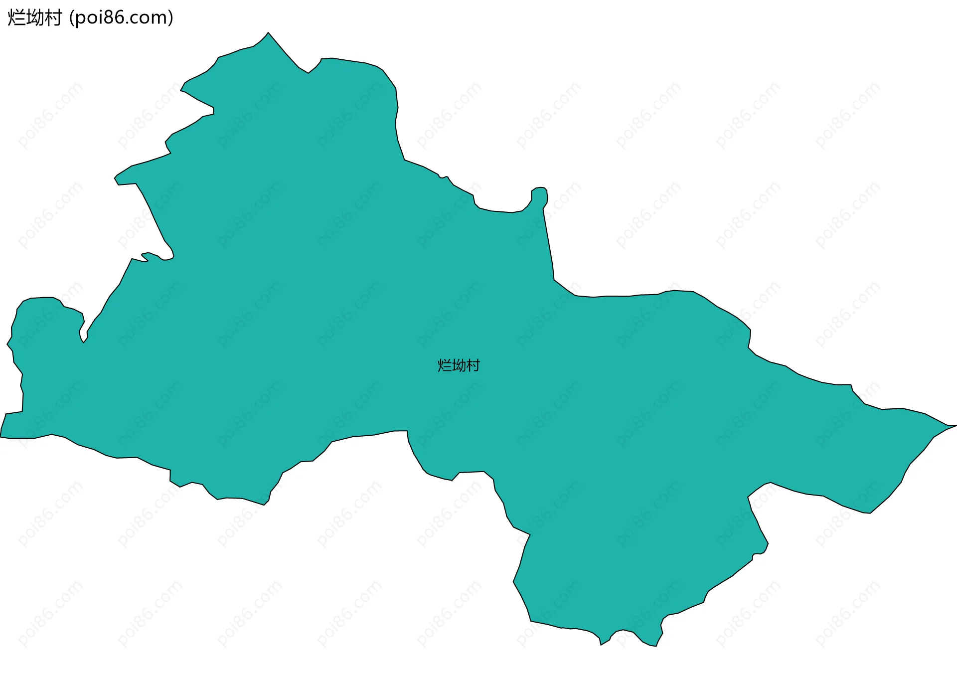 烂坳村边界地图