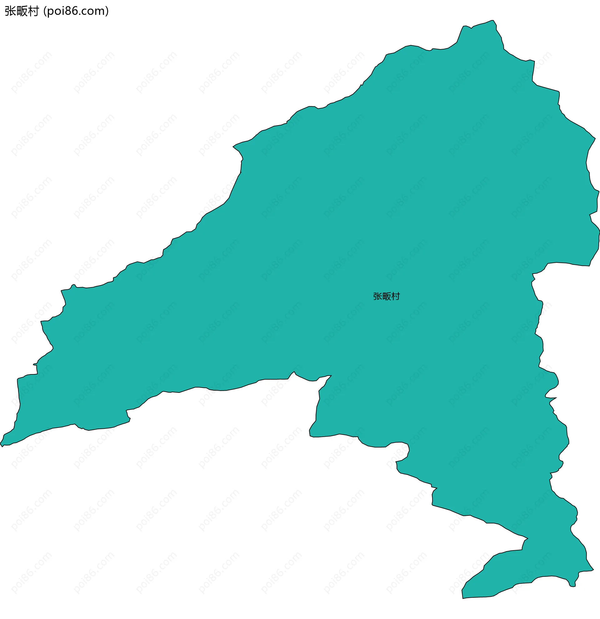 张畈村边界地图