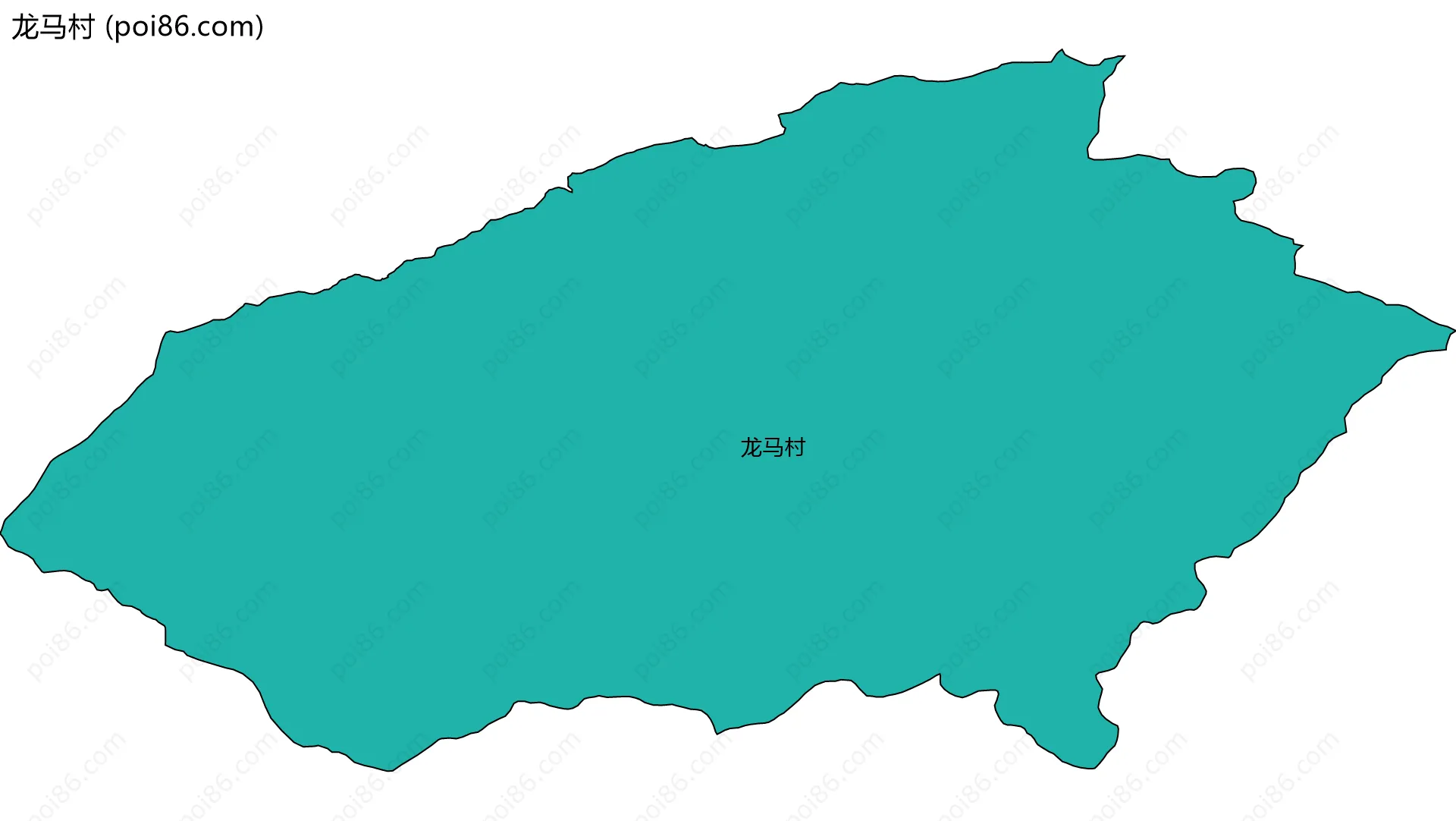 龙马村边界地图