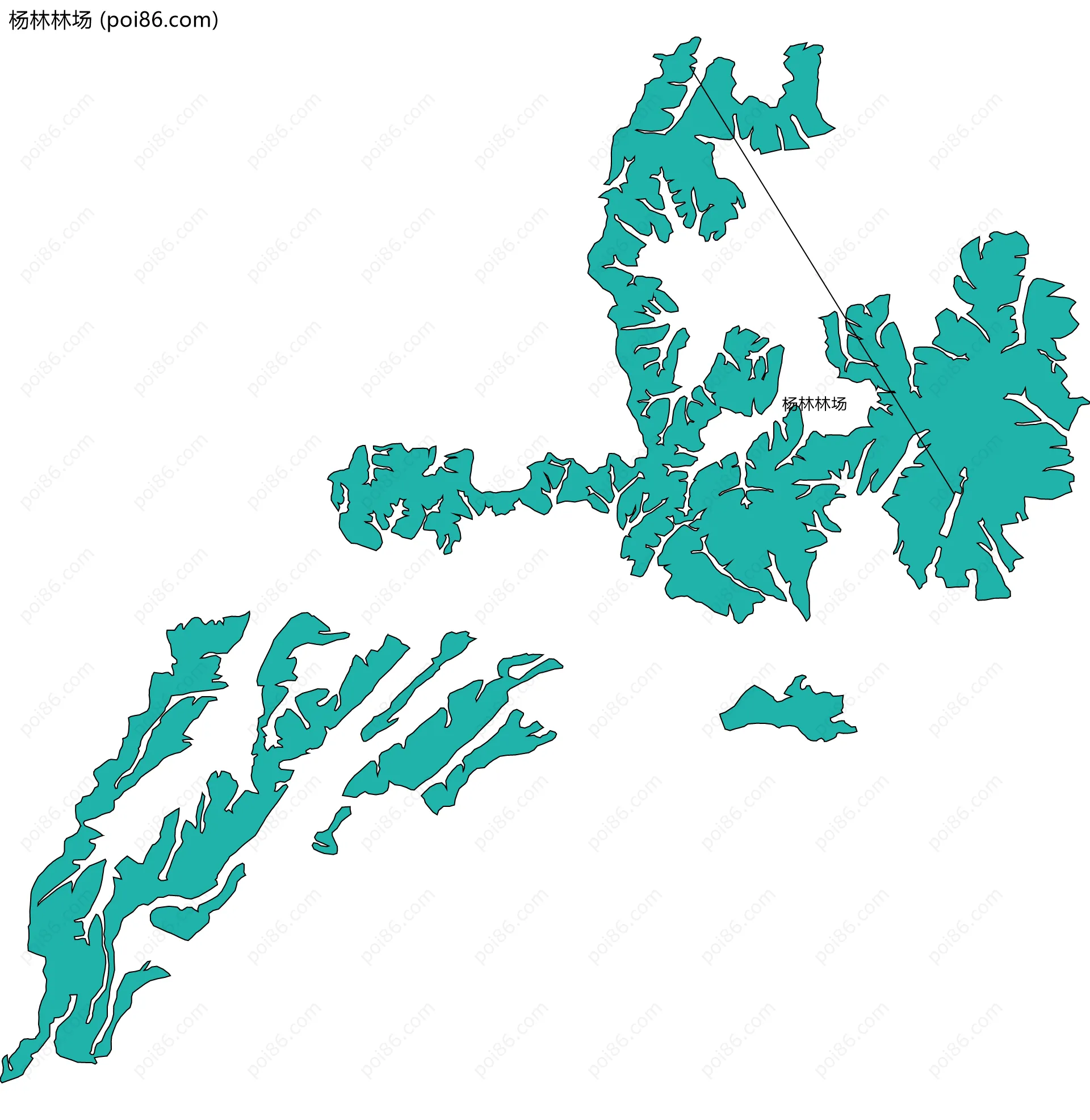 杨林林场边界地图