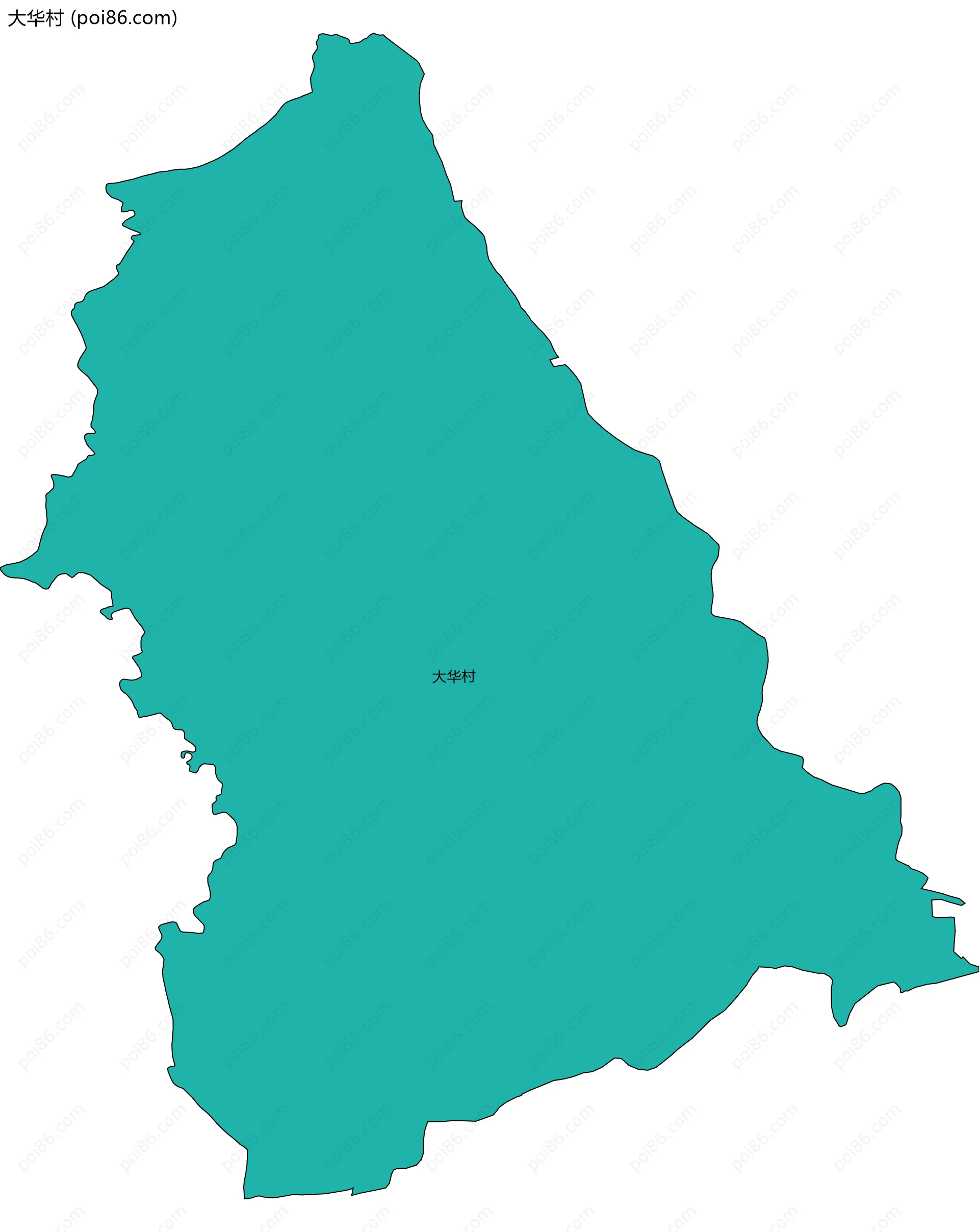 大华村边界地图