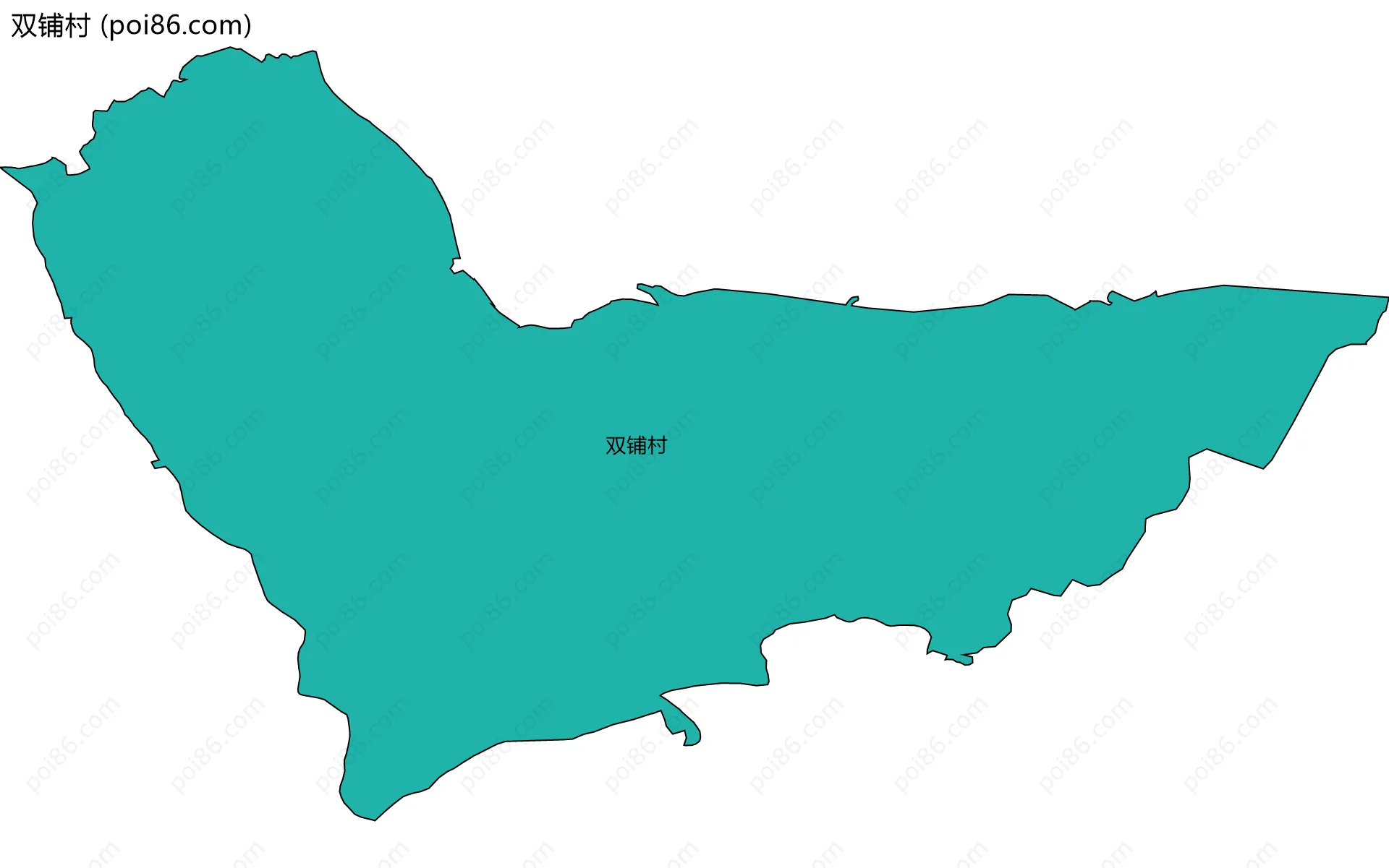 双铺村边界地图