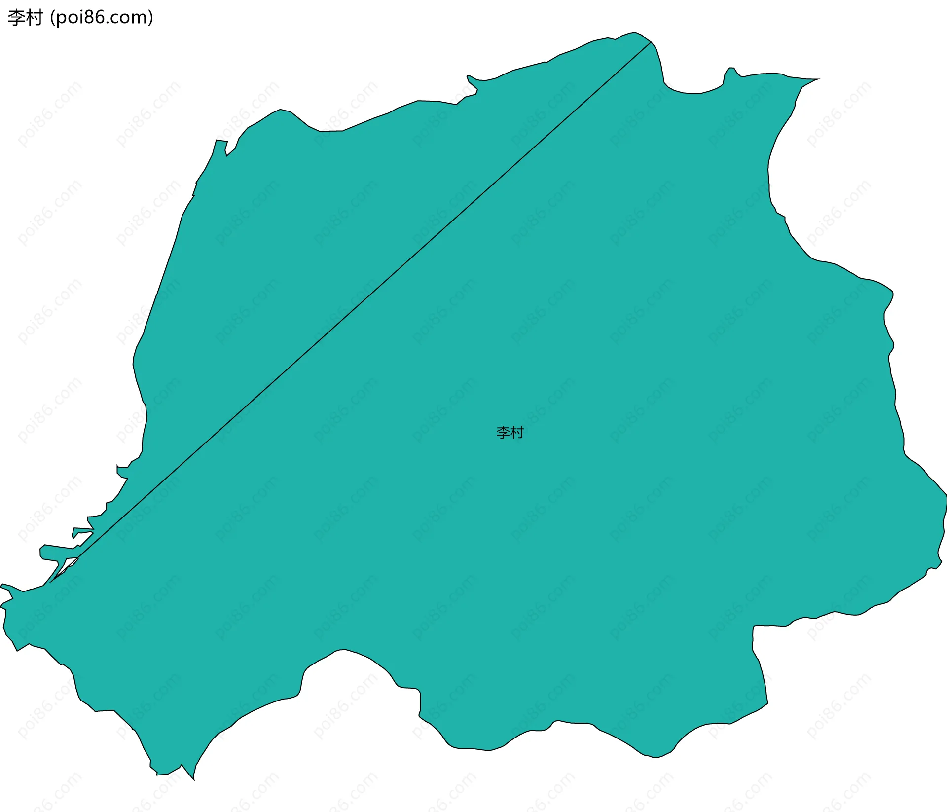 李村边界地图