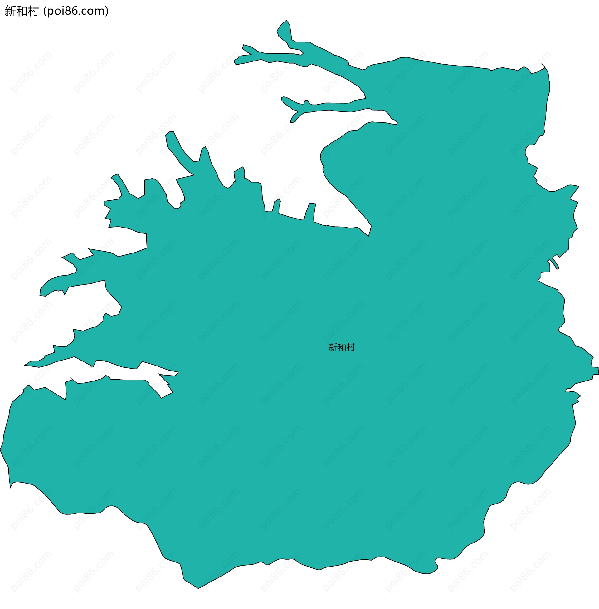 新和村边界地图