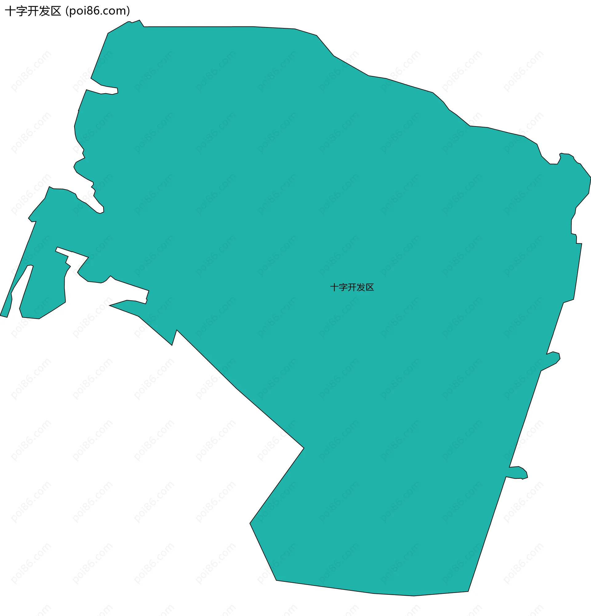 十字开发区边界地图