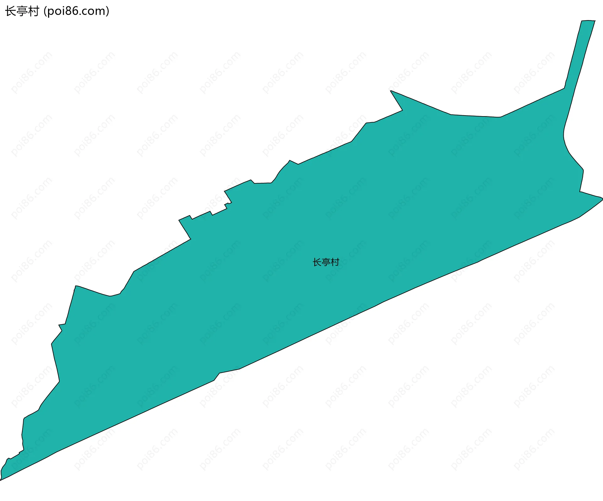 长亭村边界地图