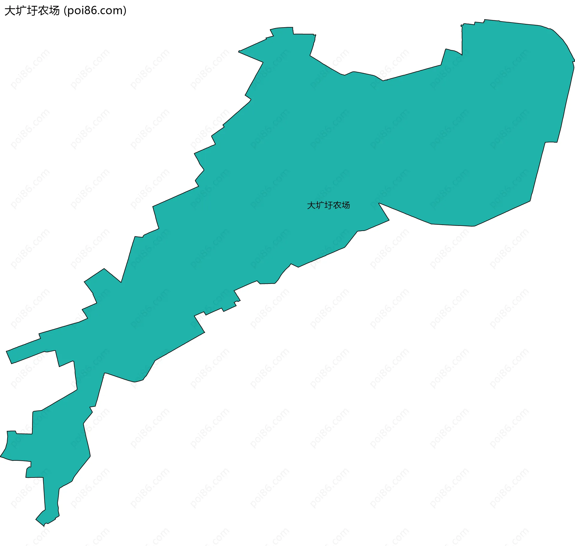 大圹圩农场边界地图