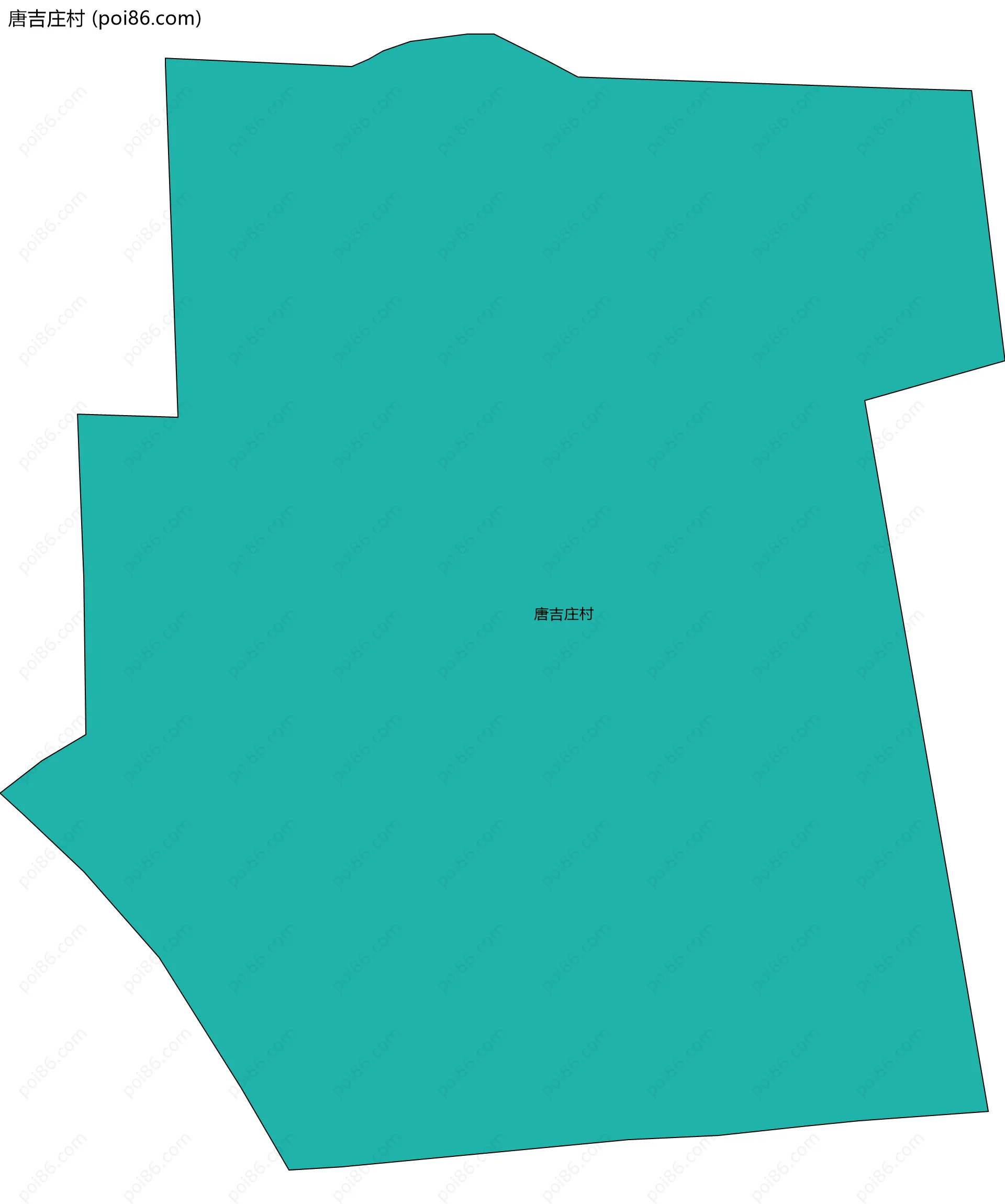 唐吉庄村边界地图
