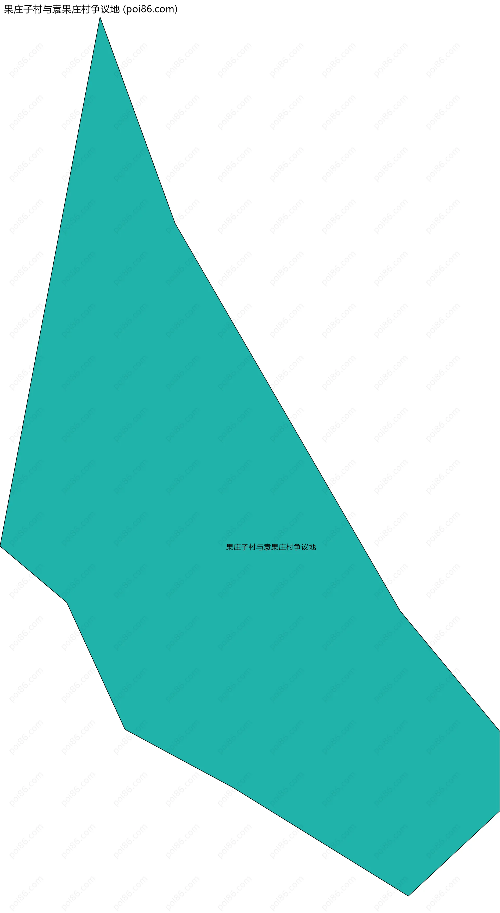 果庄子村与袁果庄村争议地边界地图