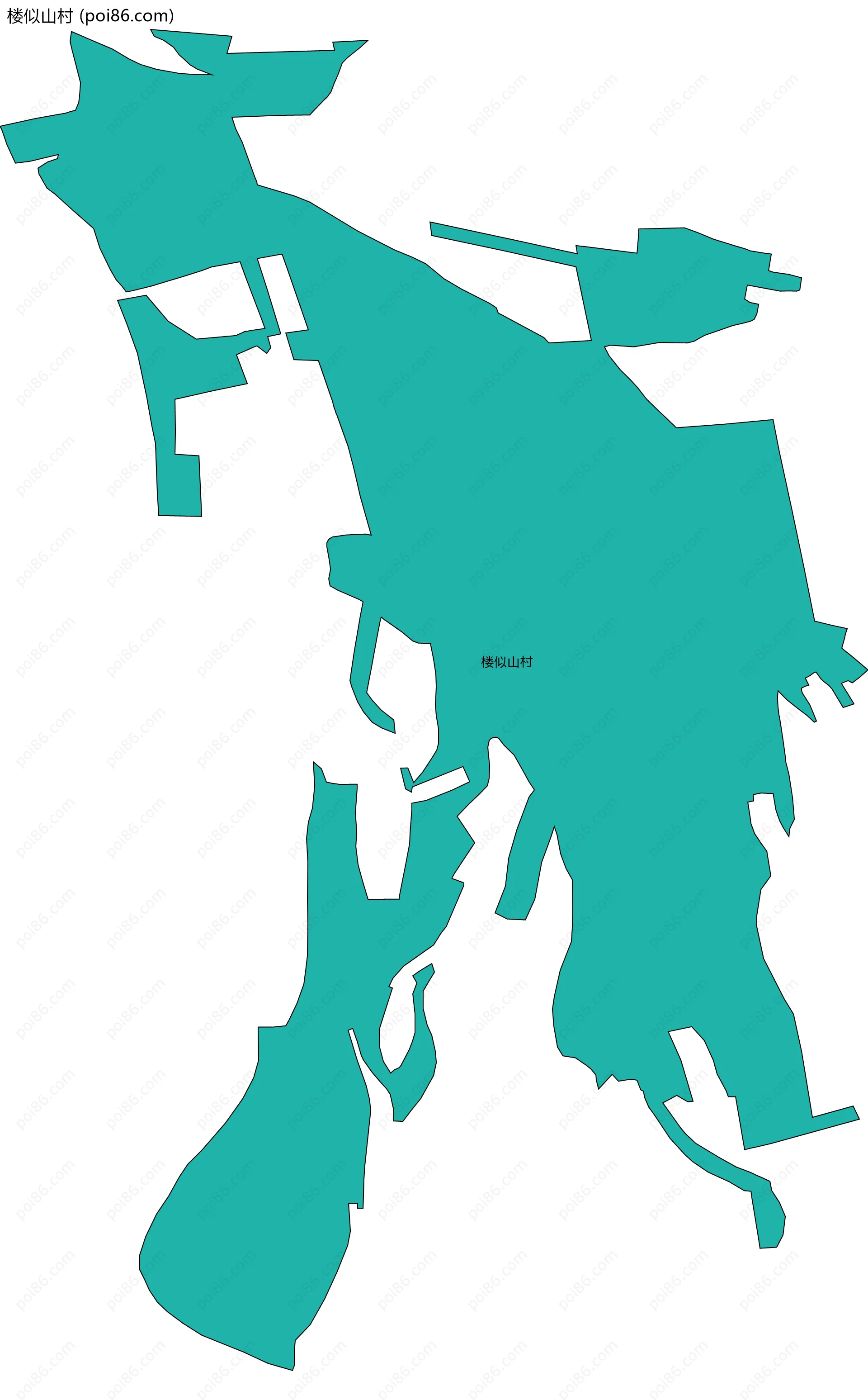 楼似山村边界地图