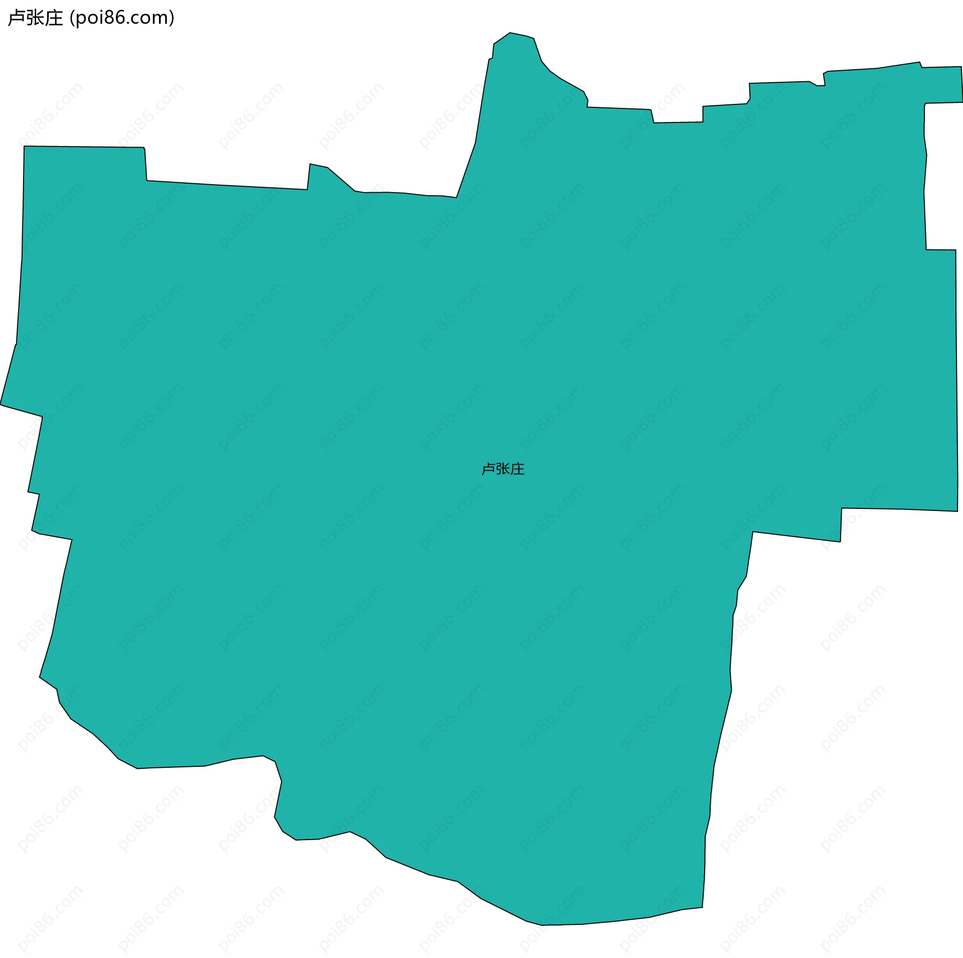 卢张庄边界地图