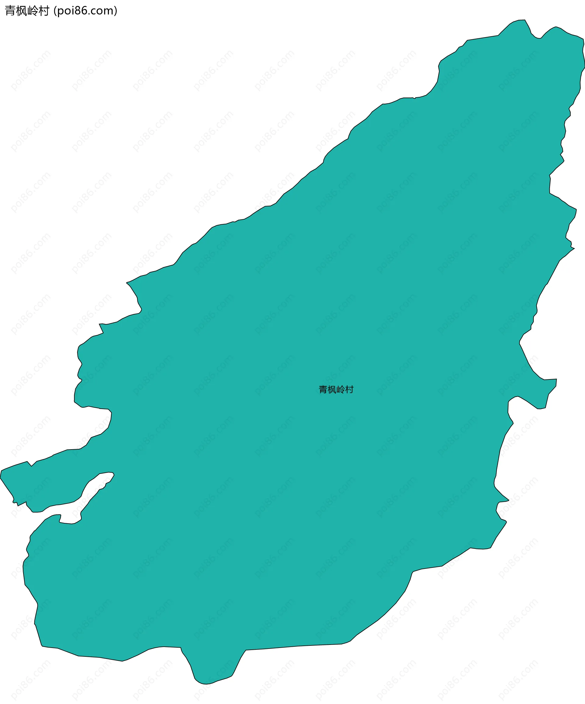 青枫岭村边界地图