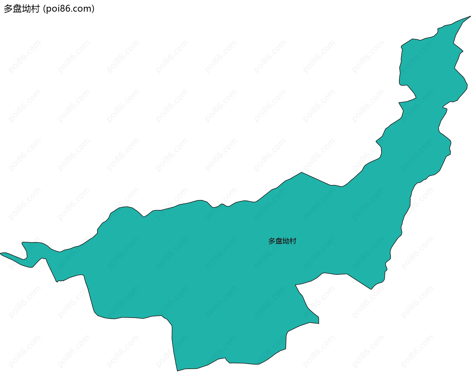 多盘坳村边界地图
