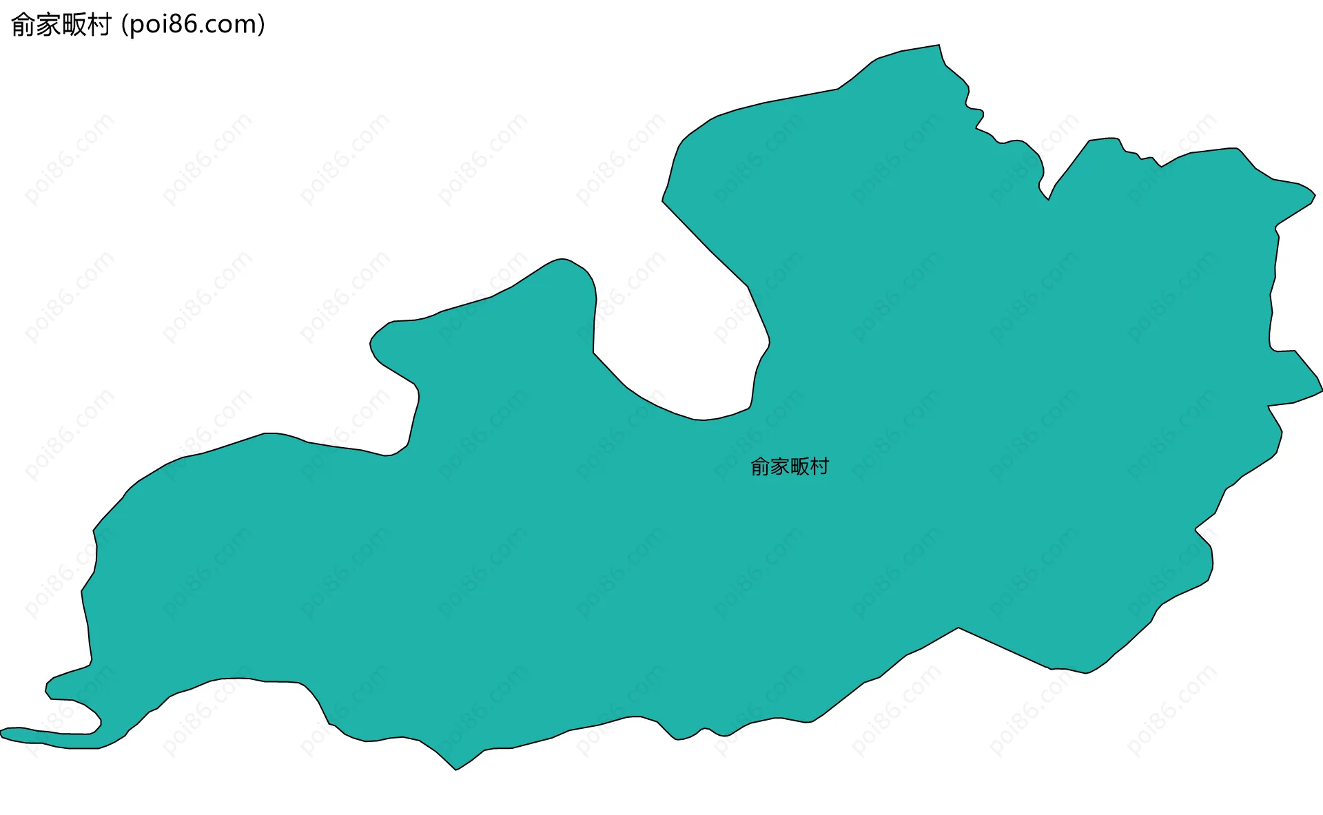 俞家畈村边界地图