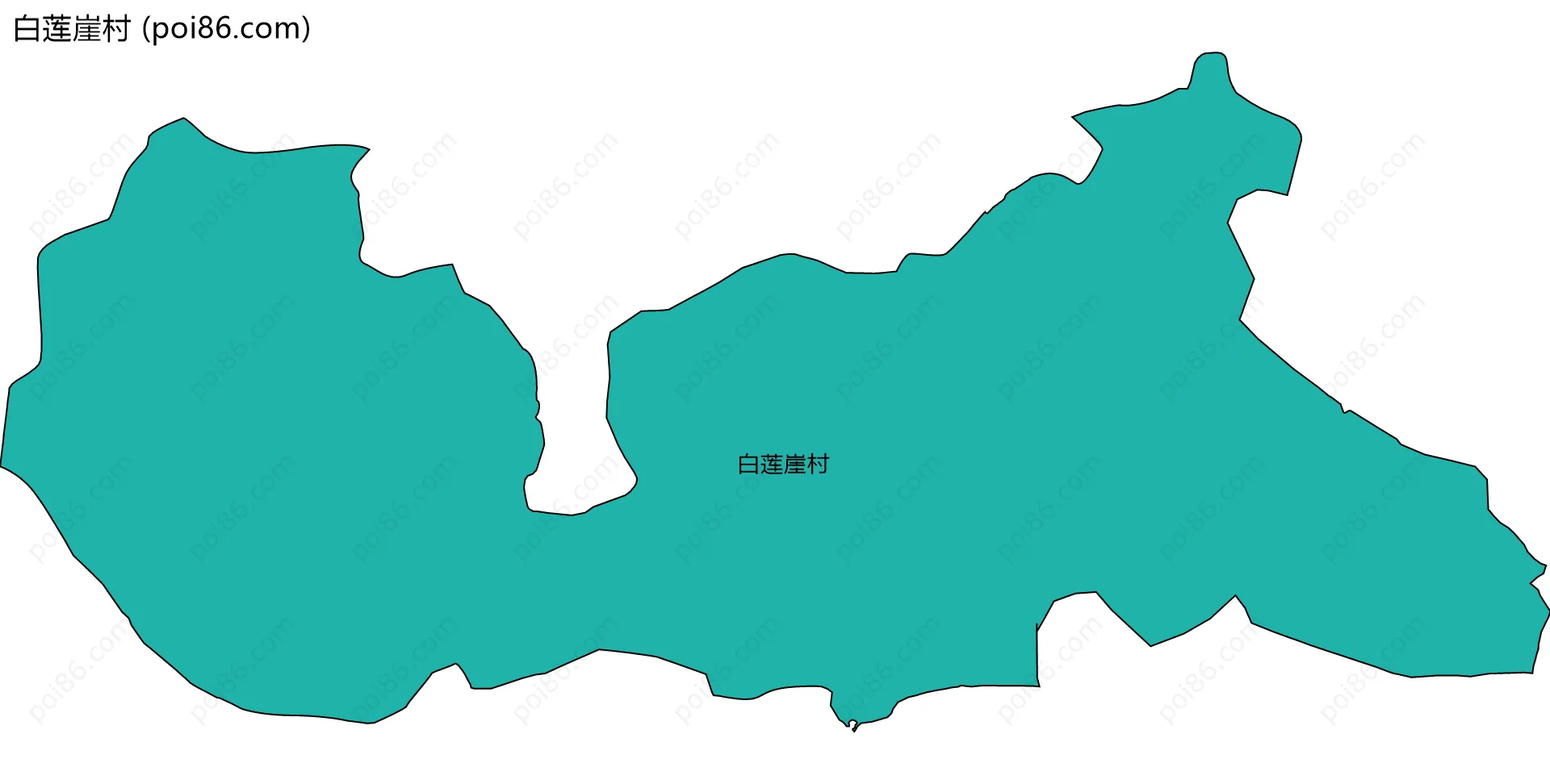 白莲崖村边界地图