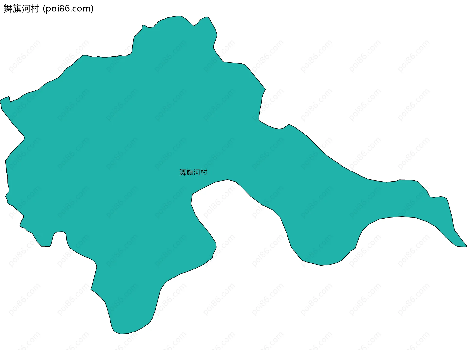 舞旗河村边界地图