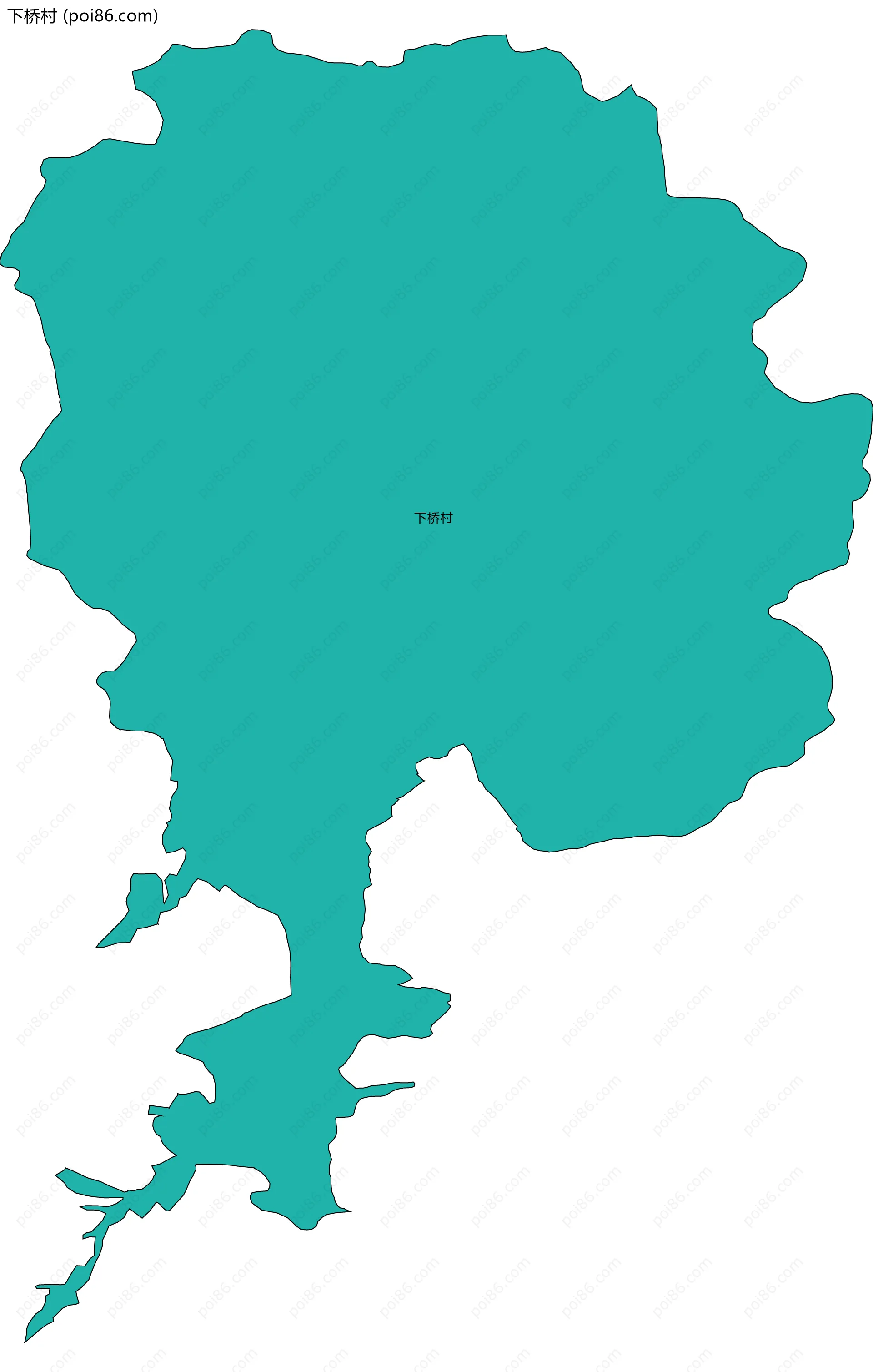 下桥村边界地图