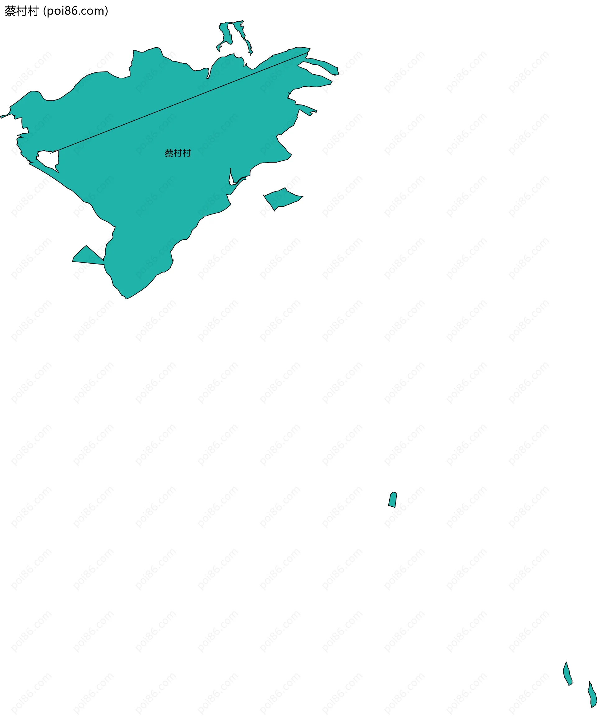 蔡村村边界地图